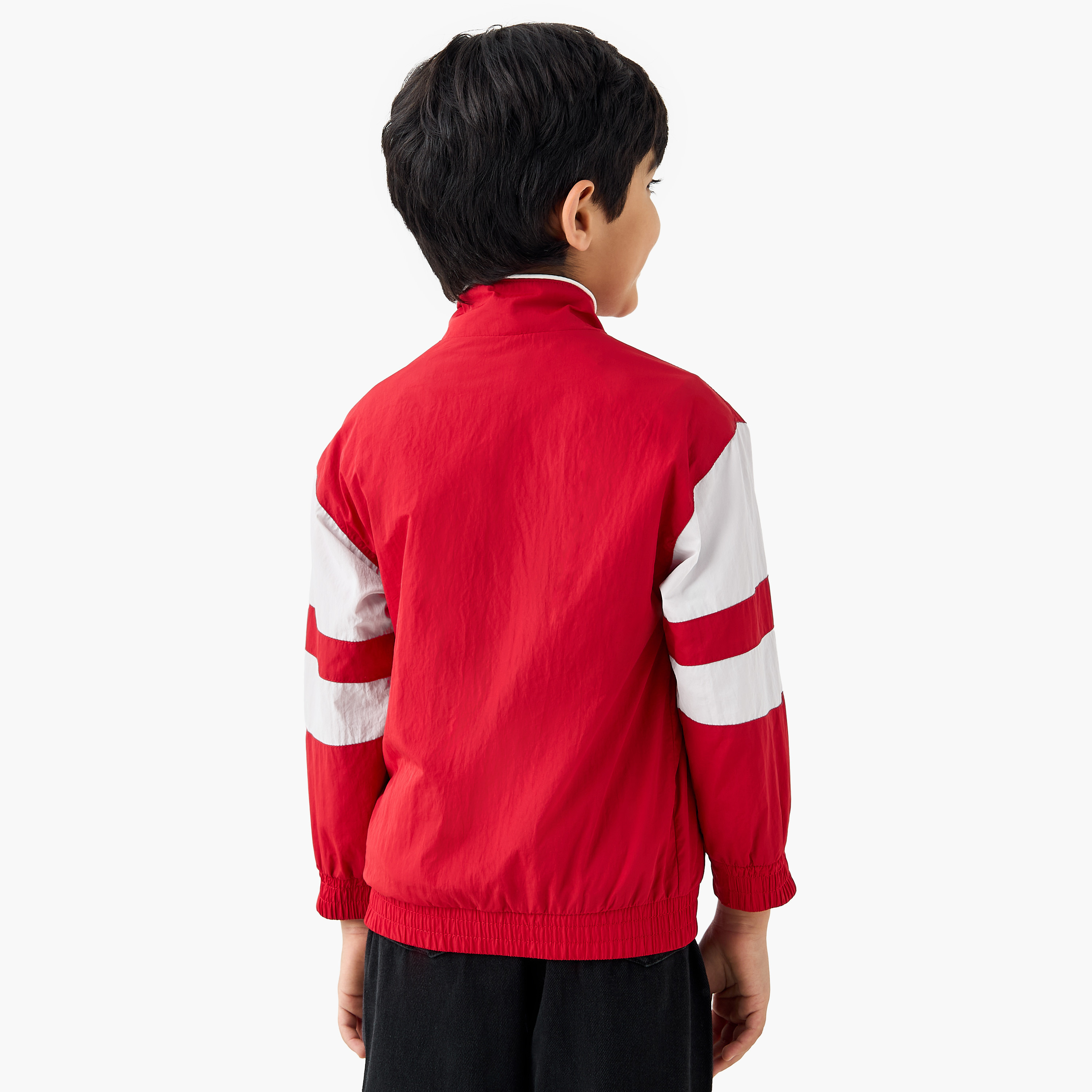 Lee Cooper Panelled Zip Through Jacket with Long Sleeves-boys-clothing-jacketsandcoats-image-3