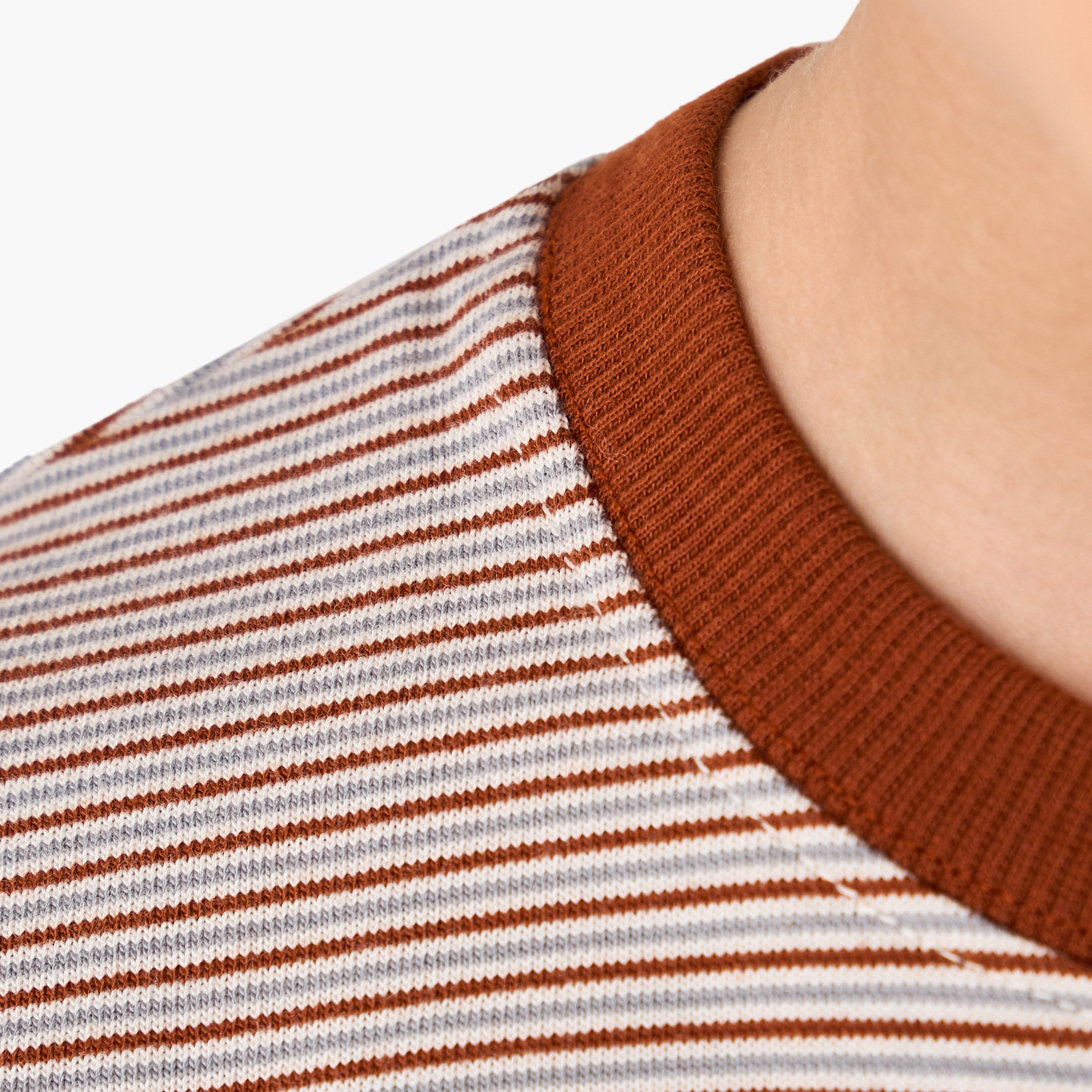 Lee Cooper Striped Sweatshirt with Long Sleeves-boys-clothing-sweatshirts-image-5