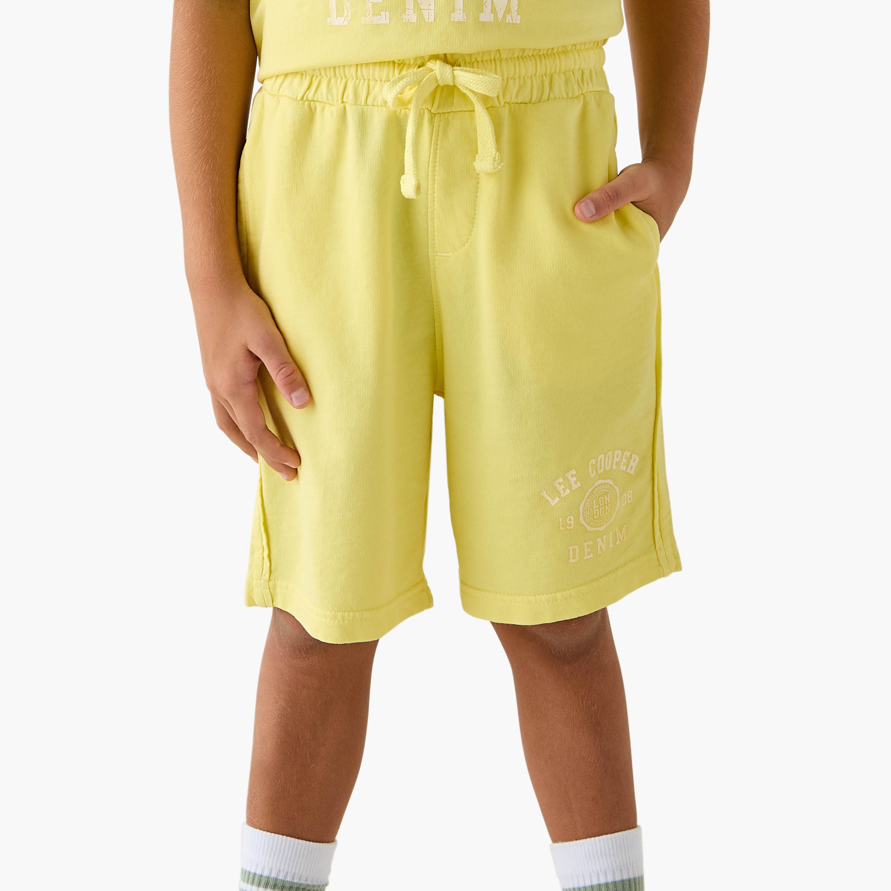 Lee Cooper Logo Print T-shirt and Shorts Set-baby-boys-clothing-setsandcoords-image-3