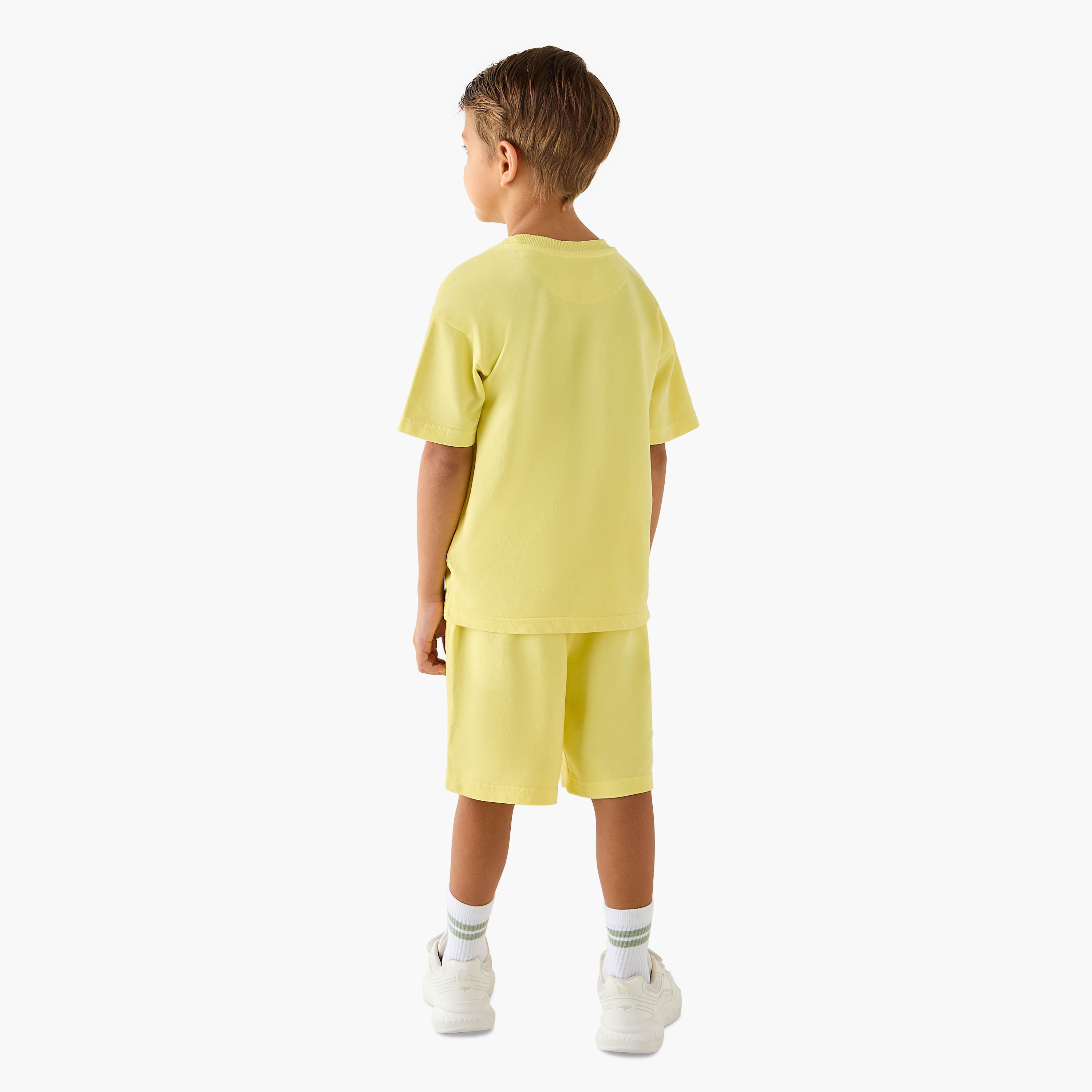 Lee Cooper Logo Print T-shirt and Shorts Set-baby-boys-clothing-setsandcoords-image-4