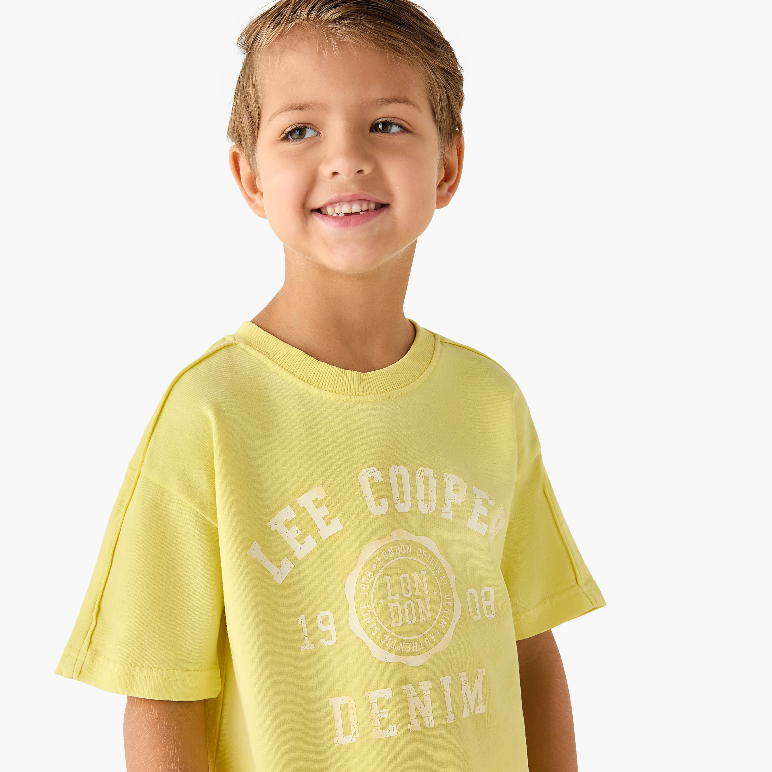 Lee Cooper Logo Print T-shirt and Shorts Set-baby-boys-clothing-setsandcoords-image-5