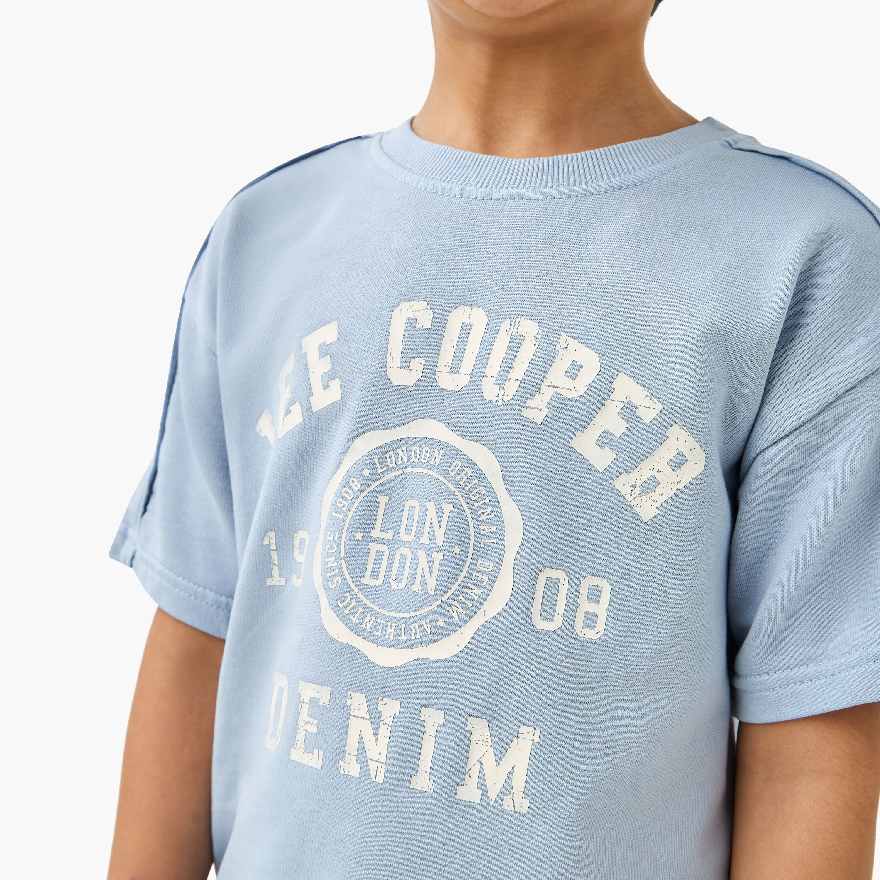 طقم شورت وتيشيرت بطبعات جرافيك من لي كوبر-boys-clothing-setsandcoords-image-5