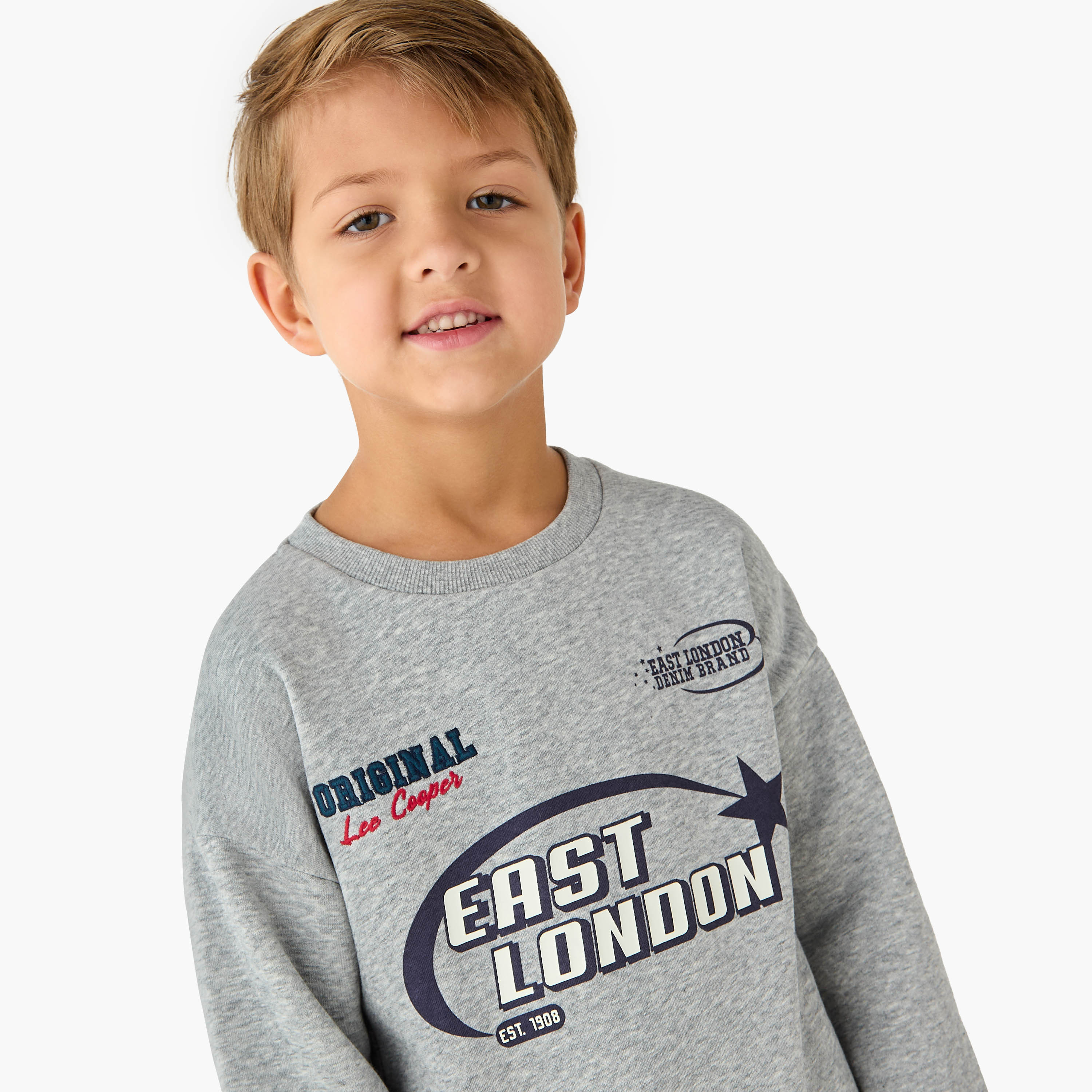 Lee Cooper Printed Sweatshirt and Joggers Set-baby-boys-clothing-winterwear-setsandcoords-image-5