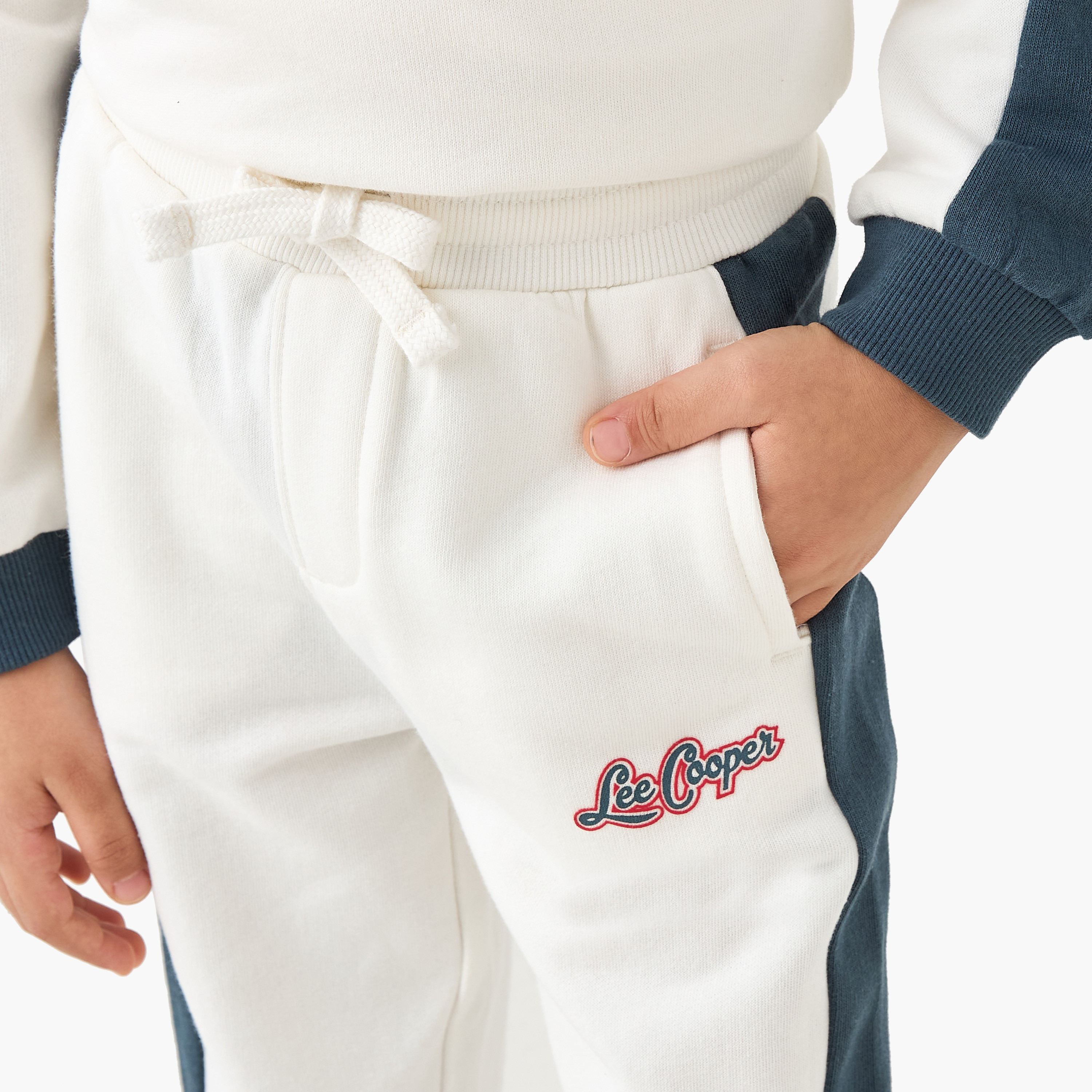 Lee Cooper Logo Print Sweatshirt and Joggers Set-baby-boys-clothing-winterwear-setsandcoords-image-6