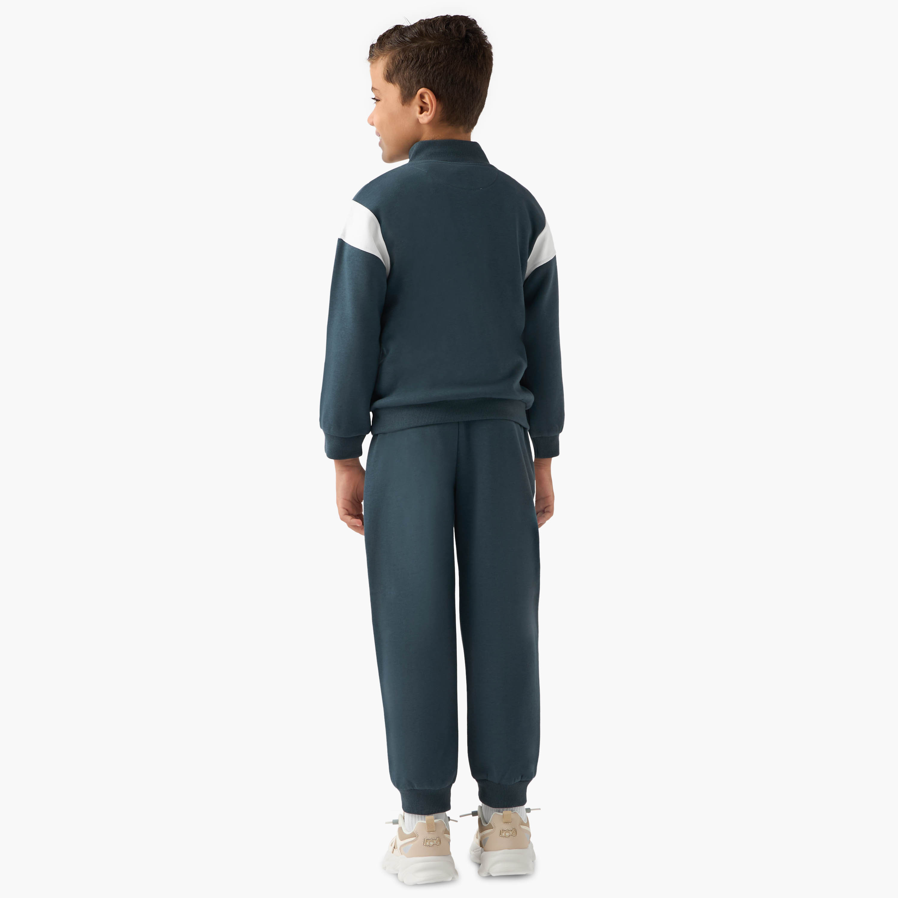 Lee Cooper Panelled Sweatshirt and Joggers Set-baby-boys-clothing-winterwear-setsandcoords-image-4