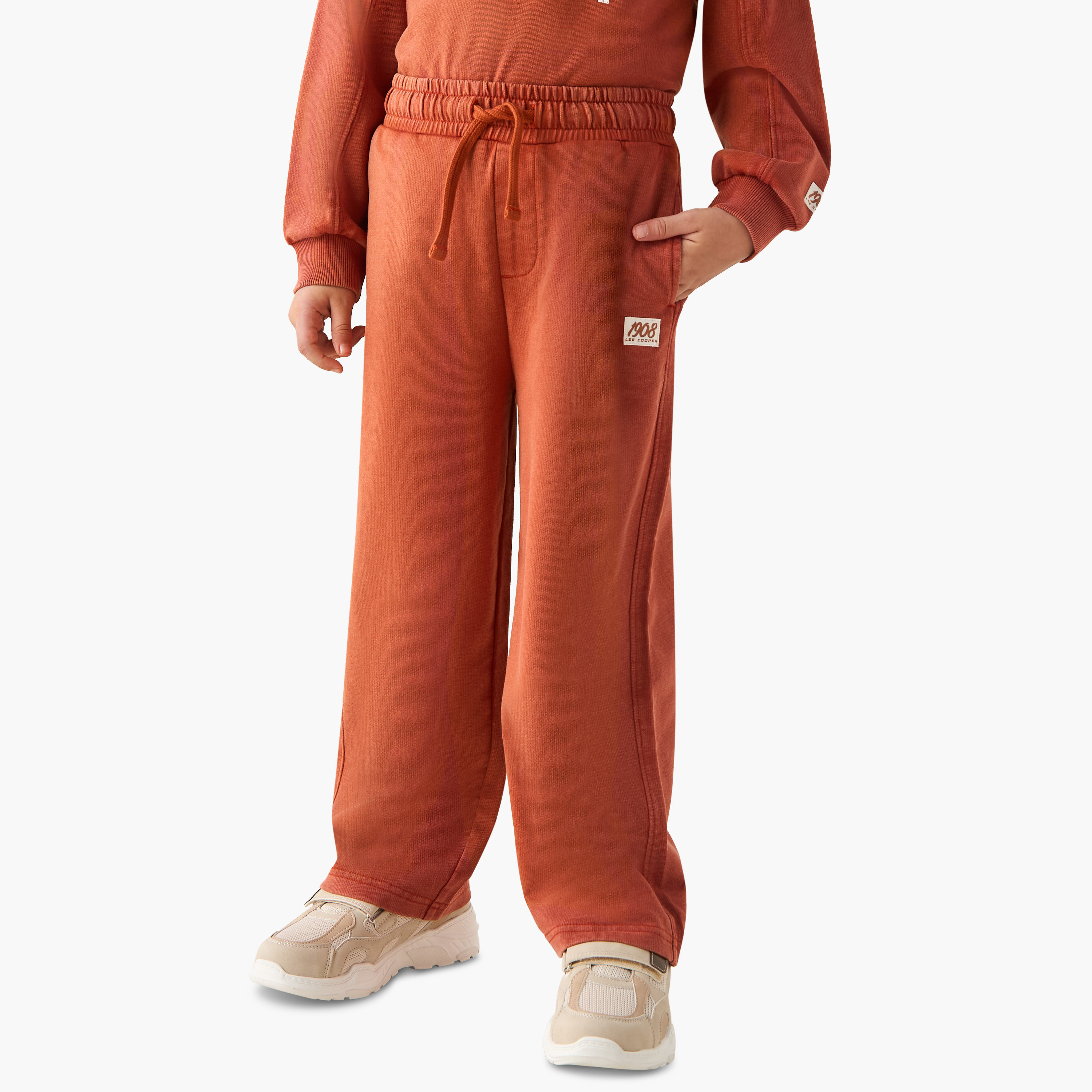Lee Cooper Boys Sweatshirt and Track Pant Set with Print - Cotton - Long Sleeves - Crew Neck-boys-clothing-setsandcoords-image-3