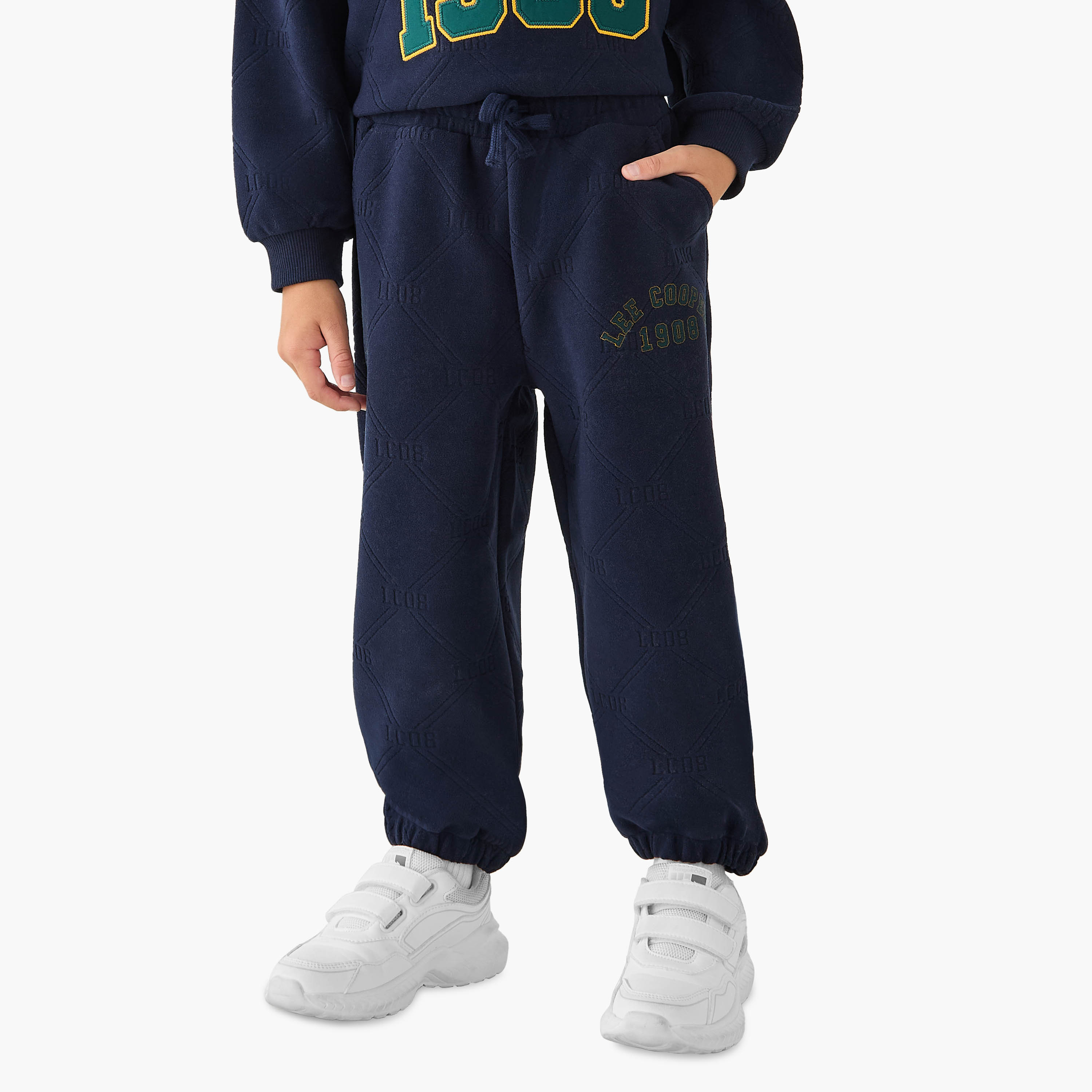 Lee Cooper Varsity Print Sweatshirt and Joggers Set-baby-boys-clothing-winterwear-setsandcoords-image-3