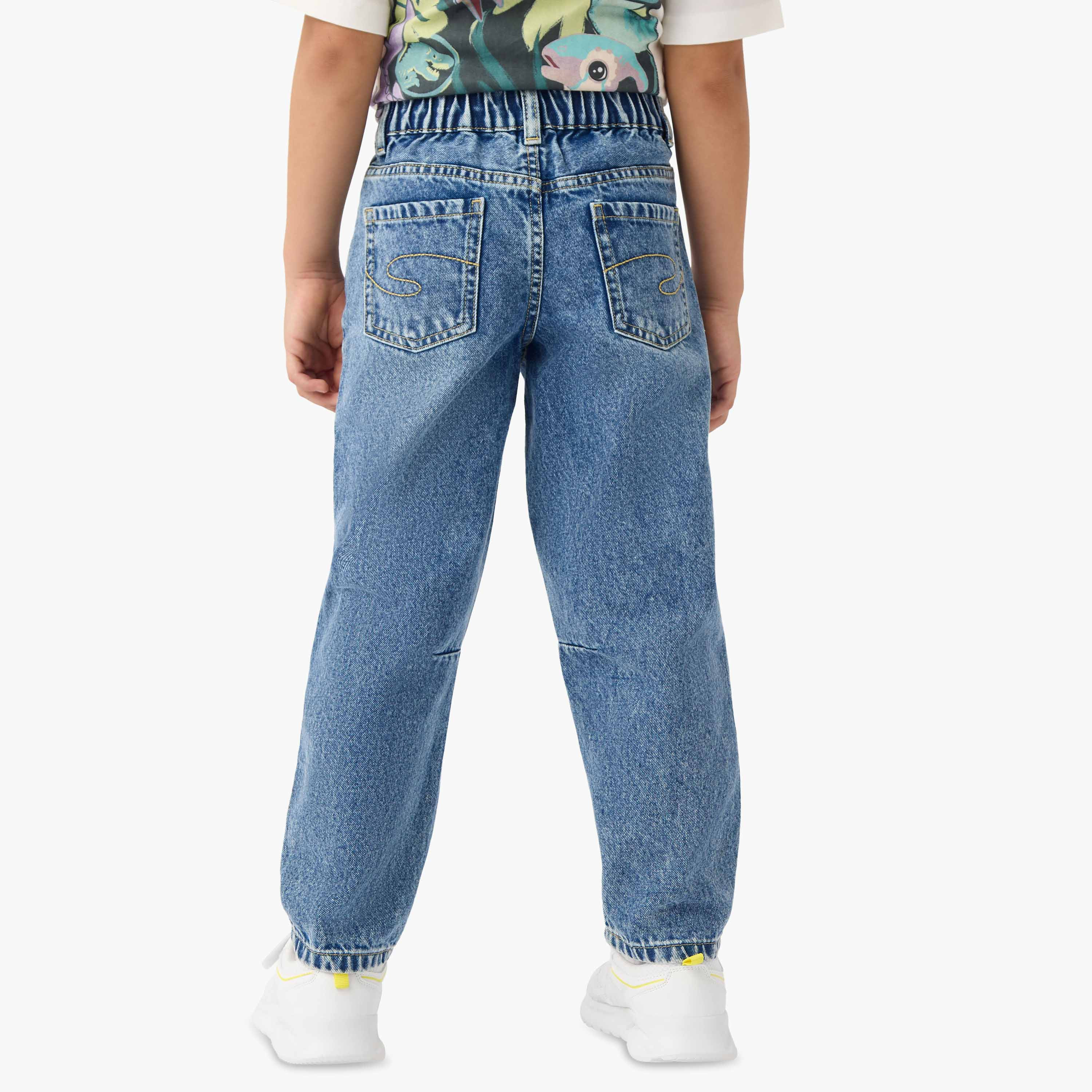 Lee Cooper Boys' Solid Jeans with Pockets-boys-clothing-bottoms-jeans-image-3