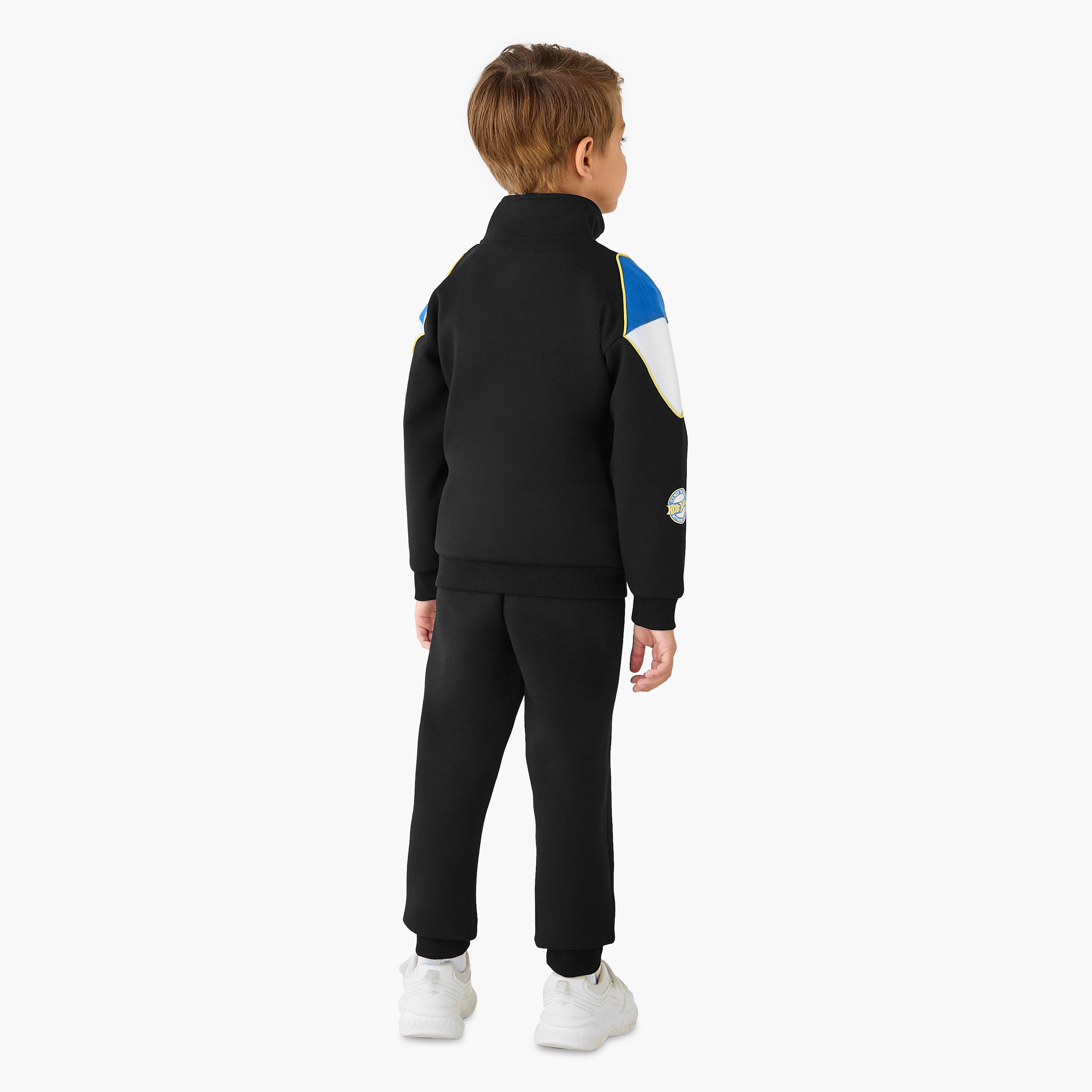 Printed High Neck Sweatshirt and Joggers Set-boys-clothing-setsandcoords-image-4