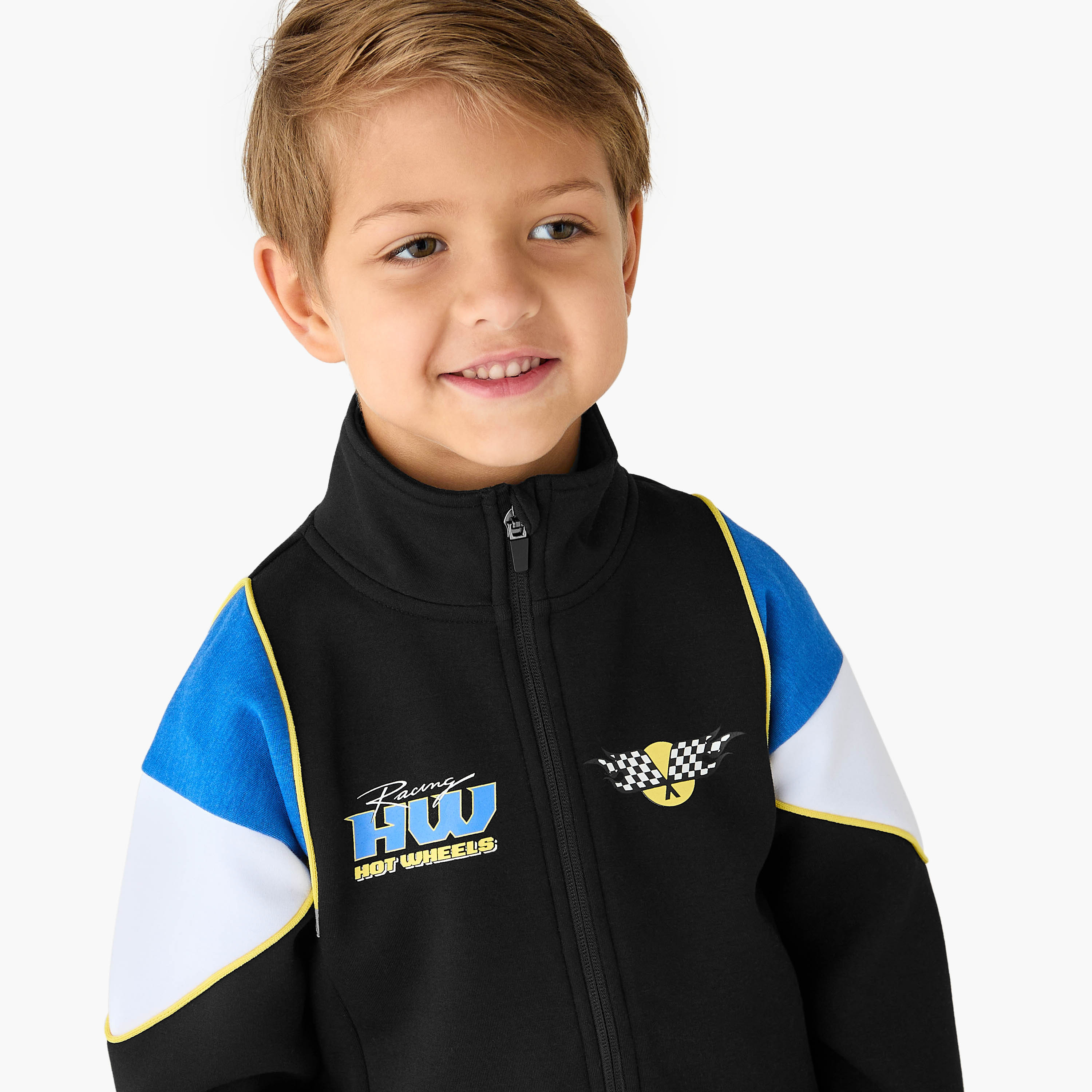 Printed High Neck Sweatshirt and Joggers Set-boys-clothing-setsandcoords-image-5