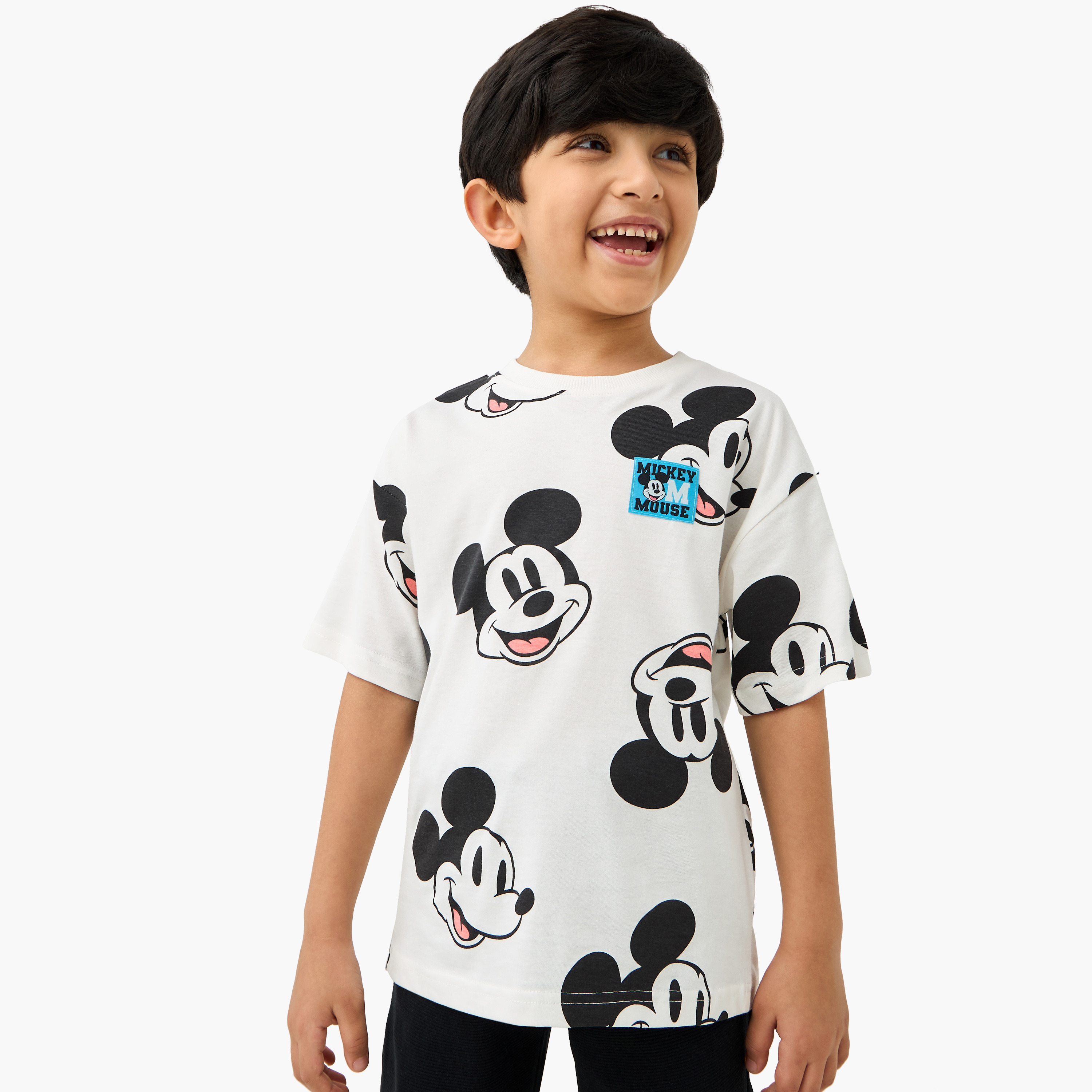 تيشيرت بأكمام قصيرة وطبعات ميكي ماوس من ديزني-boys-clothing-tshirtsandpolos-image-1