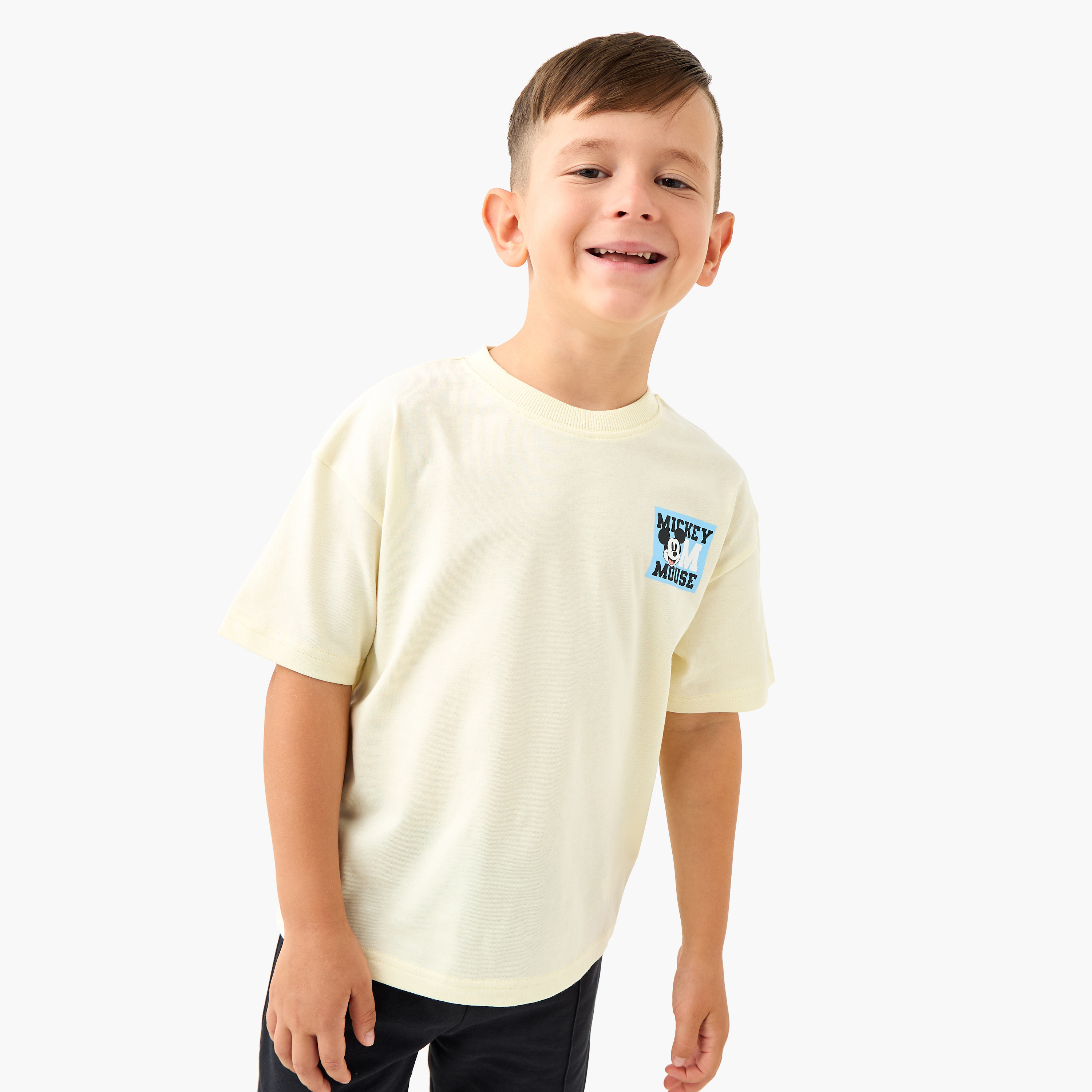 تيشيرت بطبعات ميكي ماوس جرافيك مع أكمام قصيرة من ديزني-boys-clothing-tshirtsandpolos-image-3