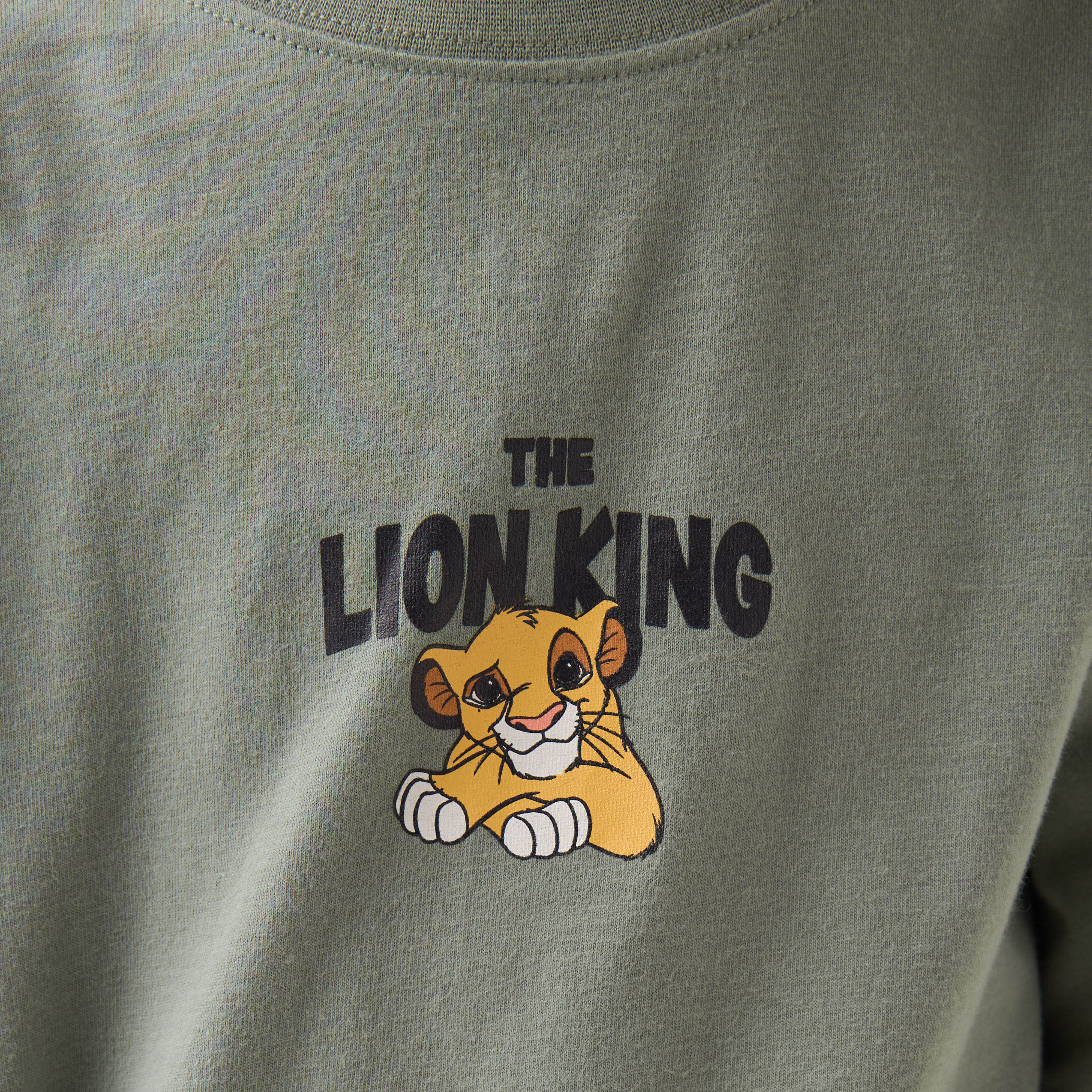 Disney Boys Crew Neck T-shirt with Lion King Print - Cotton - Long Sleeves-boys-clothing-tshirtsandpolos-image-5