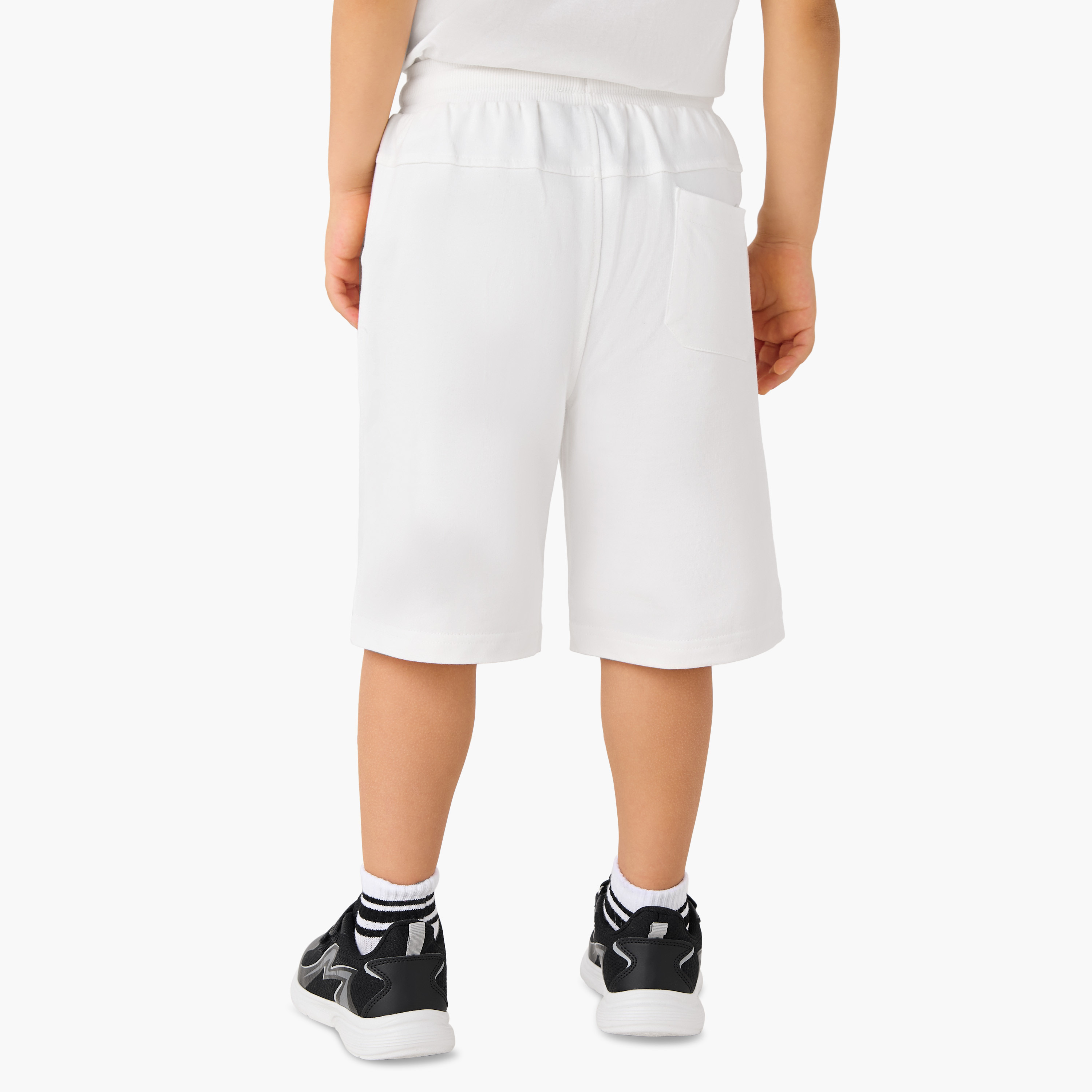 Disney Mickey Mouse Print Shorts with Pockets-boys-clothing-bottoms-shorts-image-3