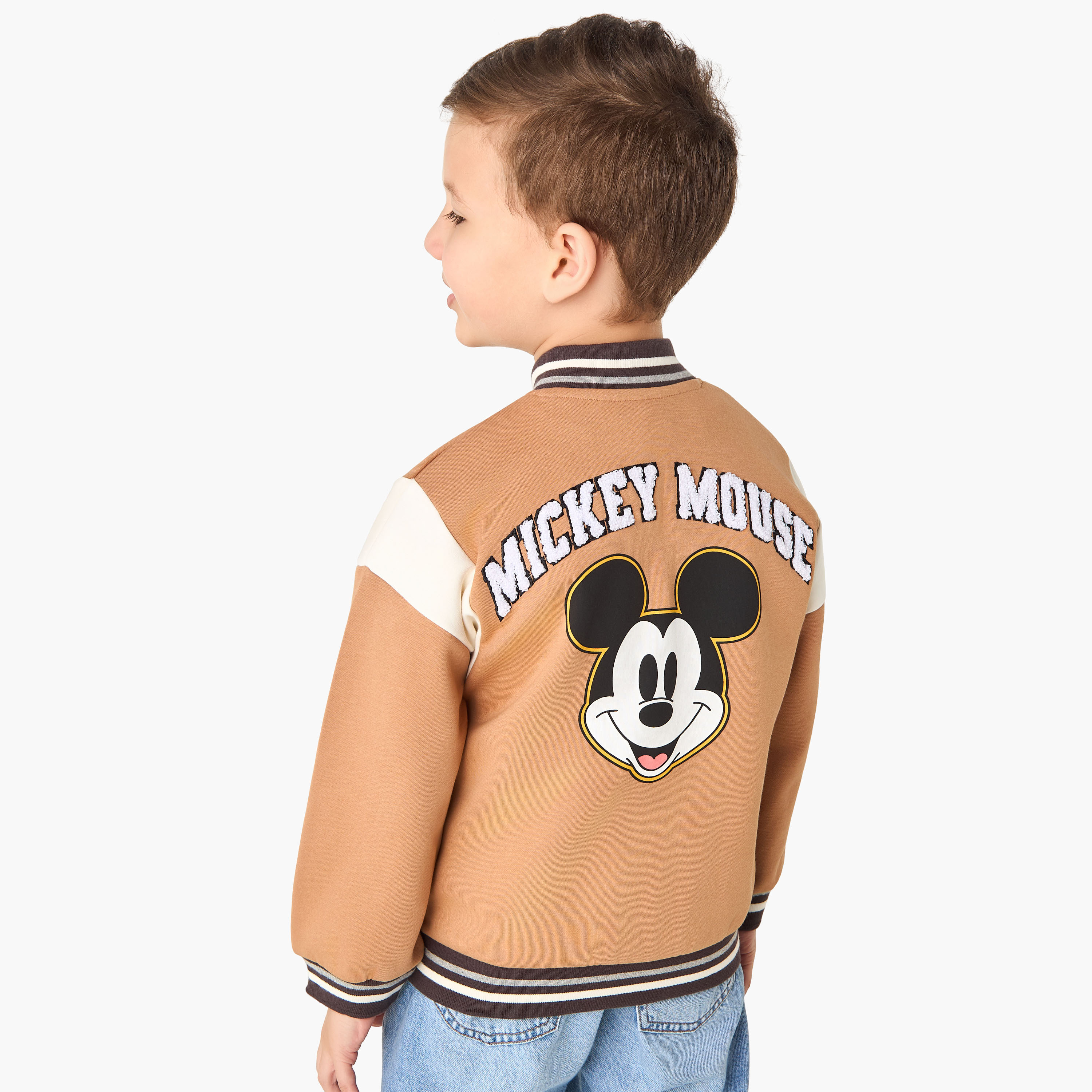 Disney Mickey Mouse Print Bomber Jacket with Pockets-boys-clothing-jacketsandcoats-image-3