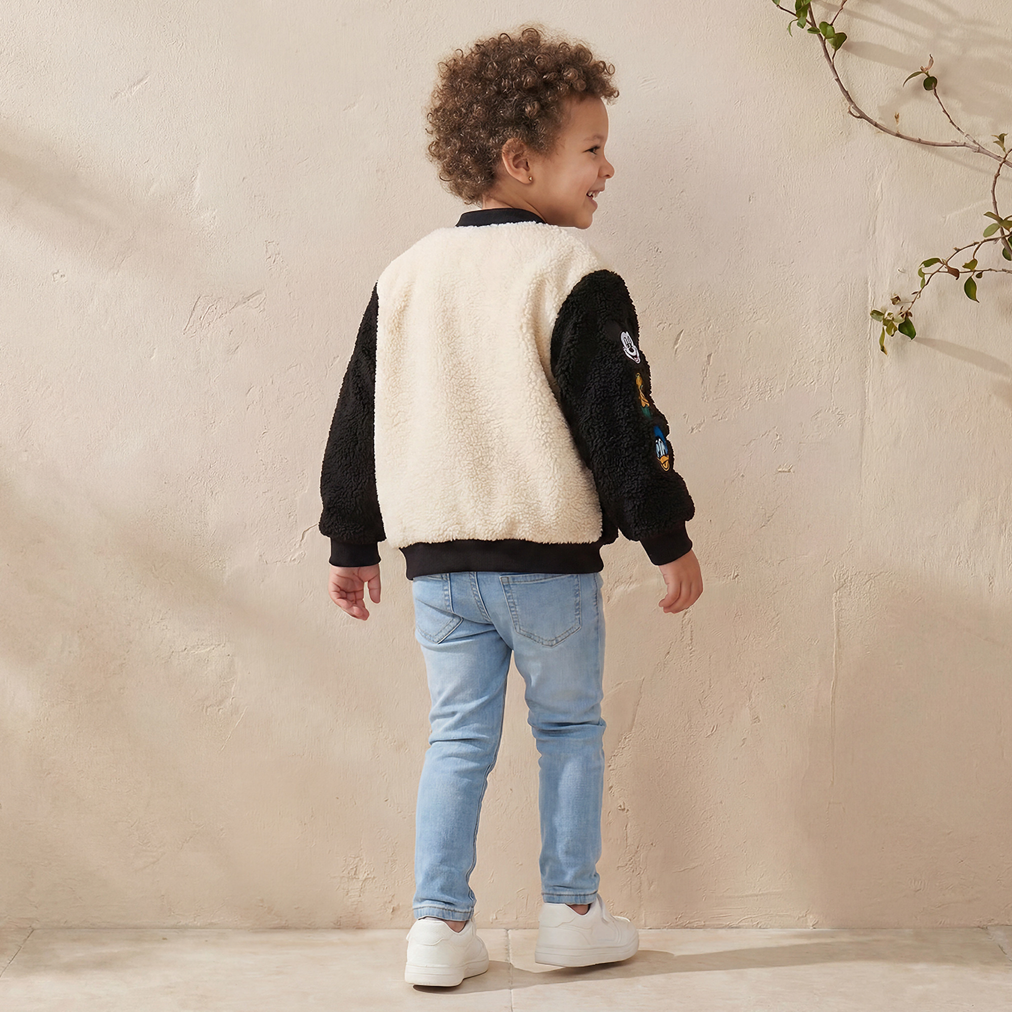 Disney Colourblock Polo Sweater with Long Sleeves-baby-boys-clothing-jumpersandcardigans-image-3