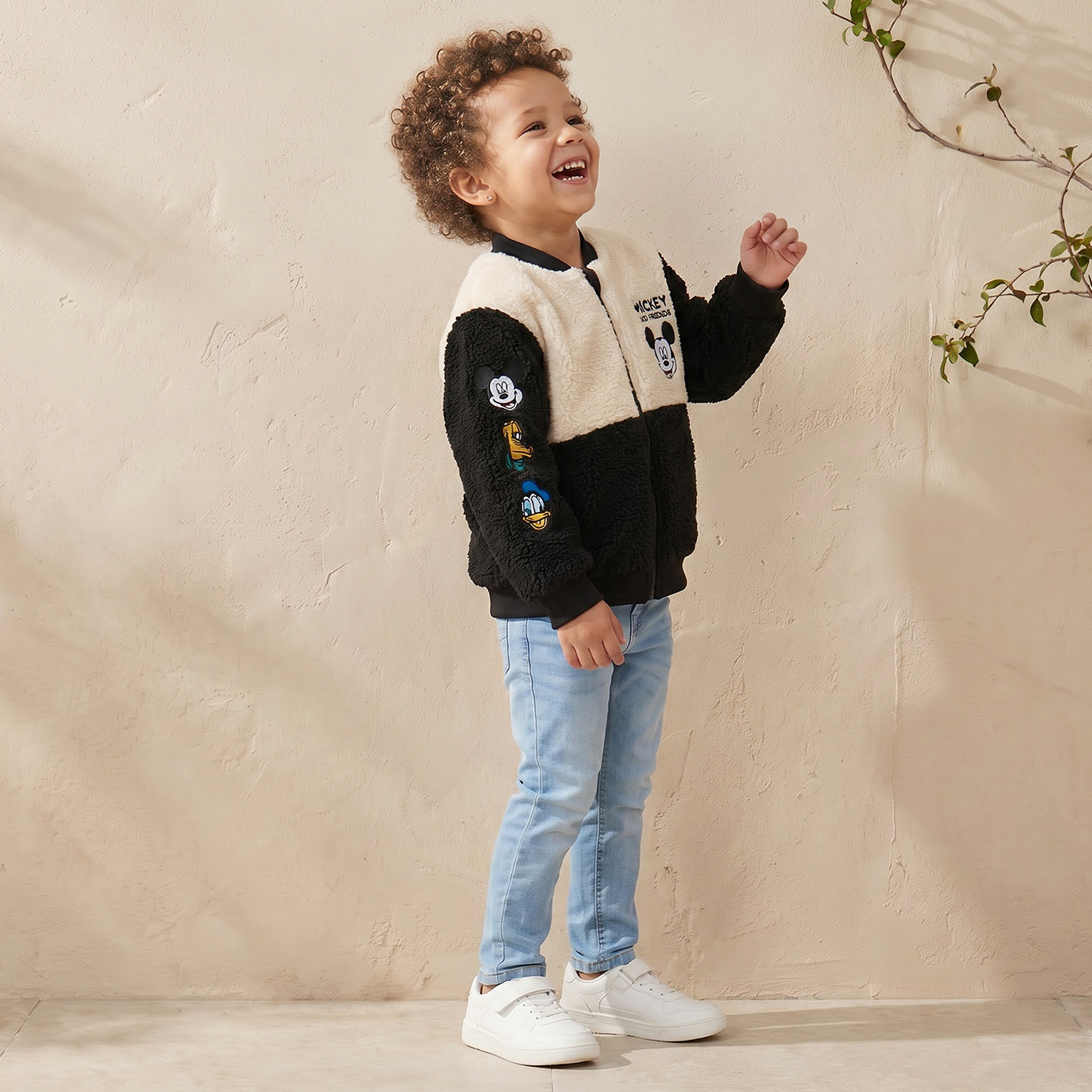 Disney Colourblock Polo Sweater with Long Sleeves-baby-boys-clothing-jumpersandcardigans-image-5