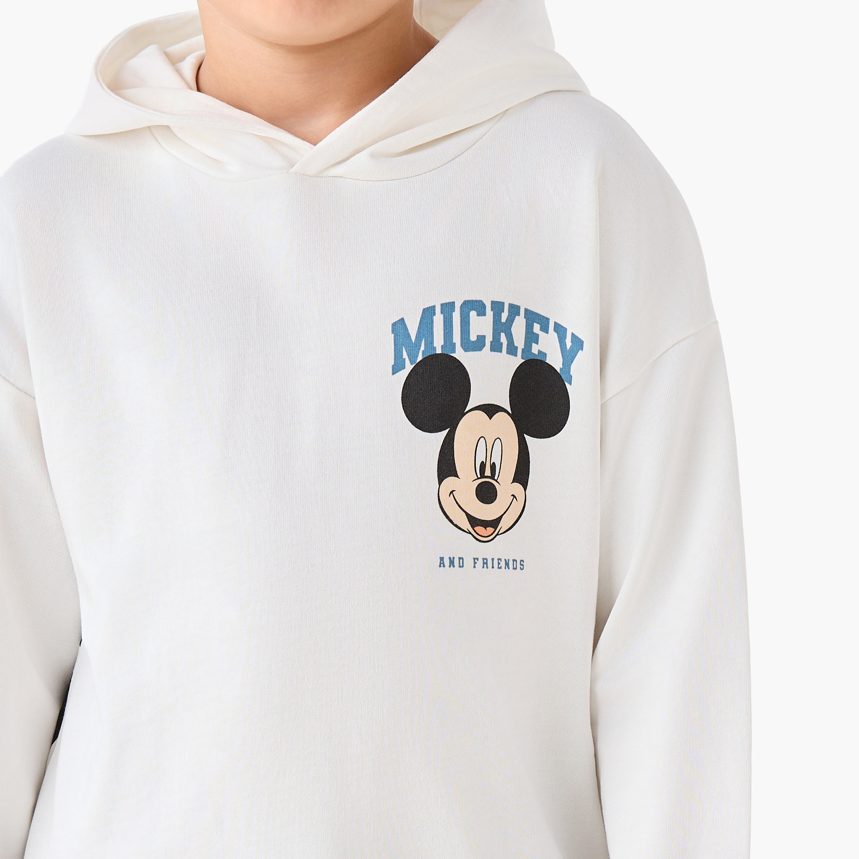 Disney Mickey and Friends Print Hooded Sweatshirt with Long Sleeves-boys-clothing-sweatshirts-image-5