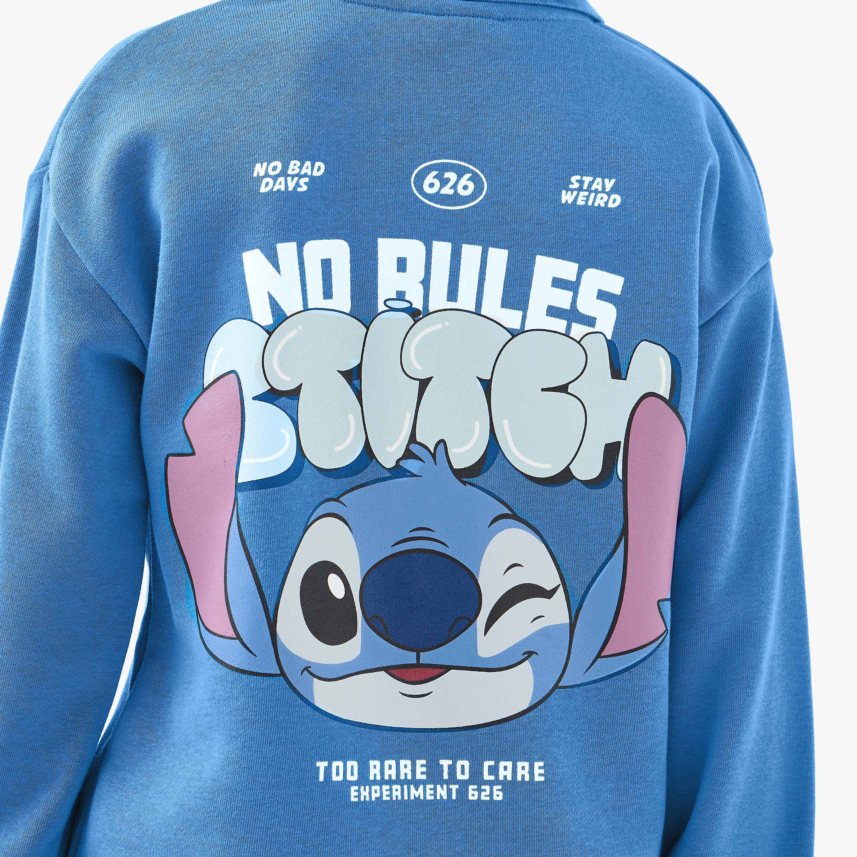 Disney Stitch Print Pullover with Long Sleeves-boys-clothing-sweatshirts-image-5