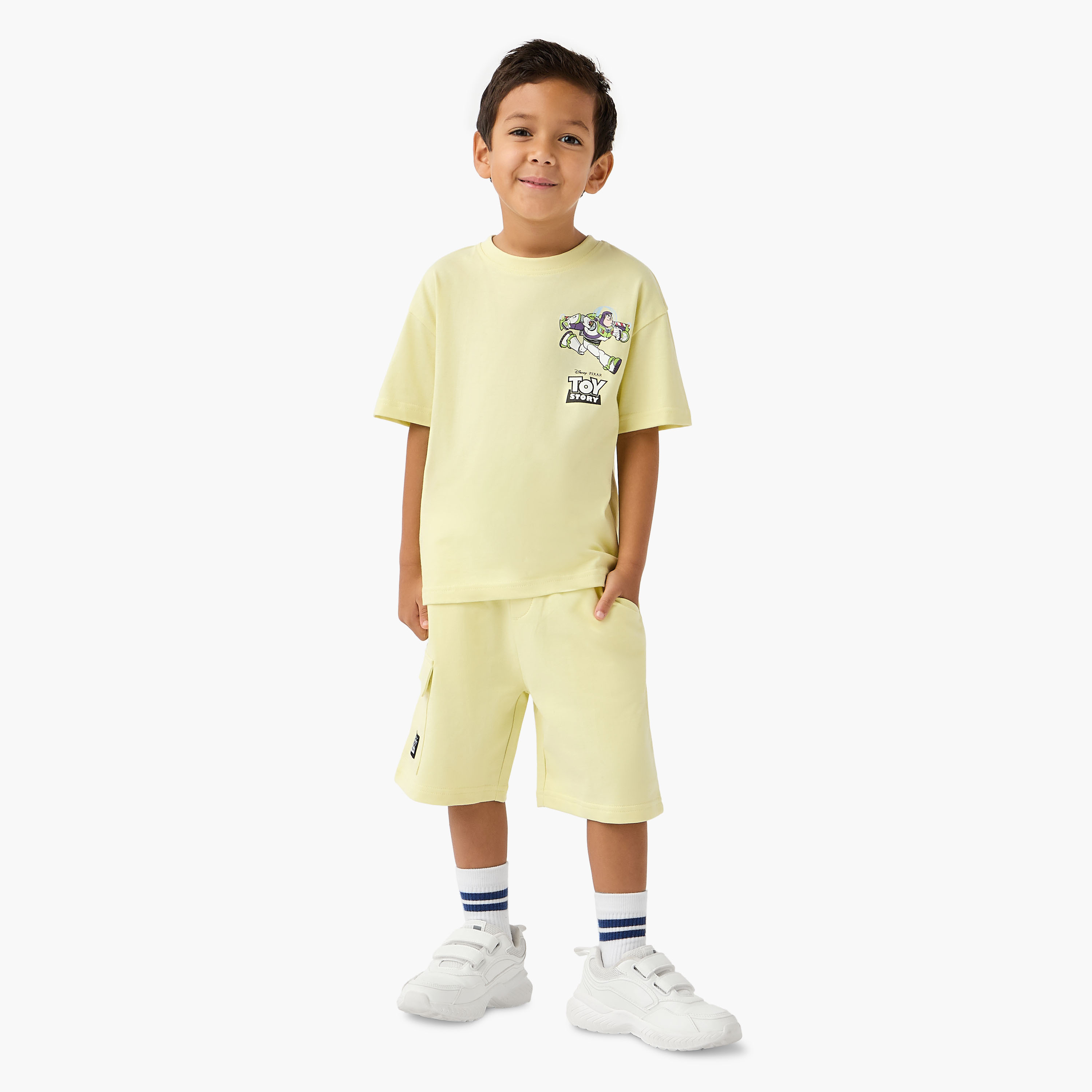 Disney Toy Story Print T-shirt and Shorts Set-boys-clothing-setsandcoords-image-1