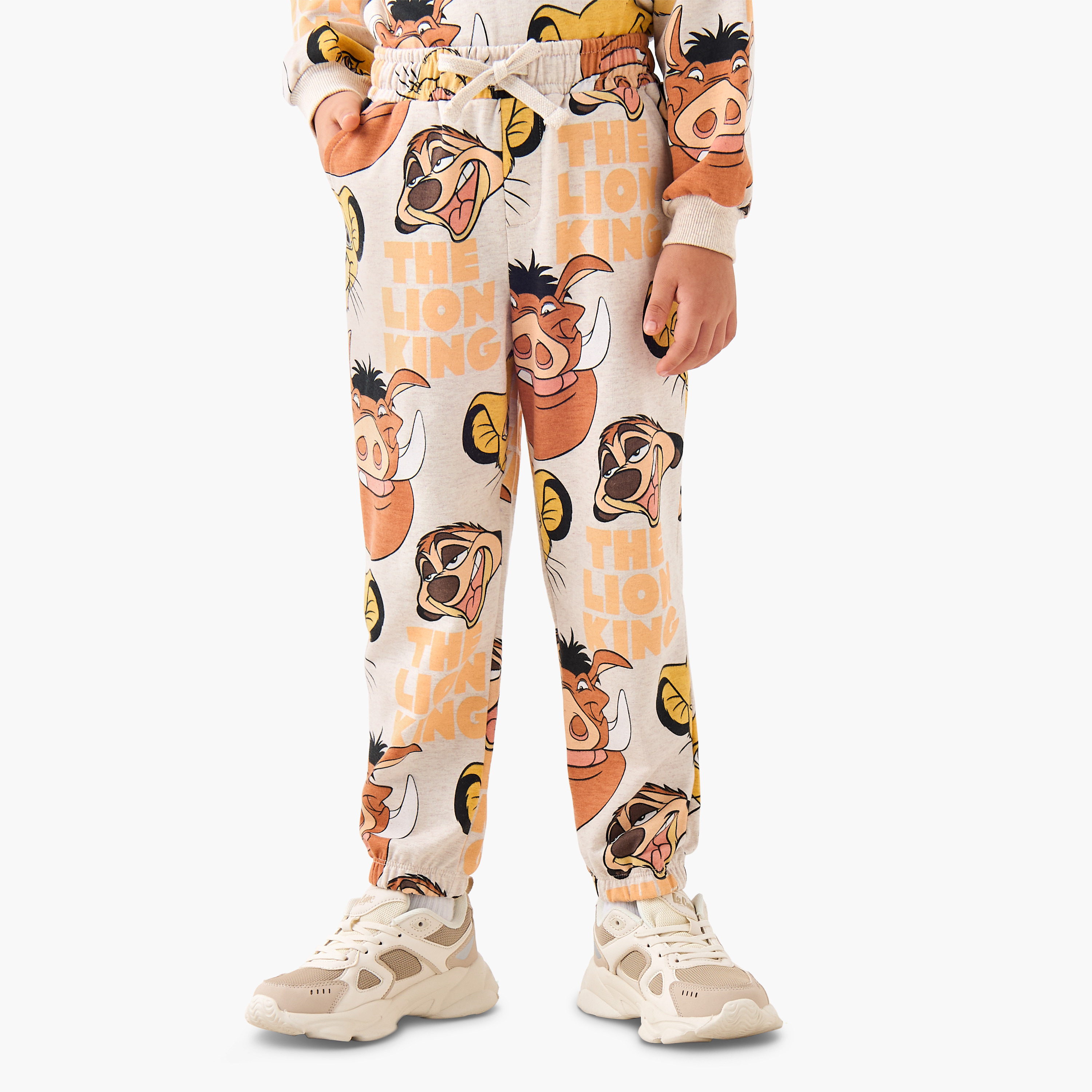 Disney Boys Hooded Sweatshirt and Joggers Set with The Lion King Print - Cotton - Long Sleeves-boys-clothing-setsandcoords-image-3