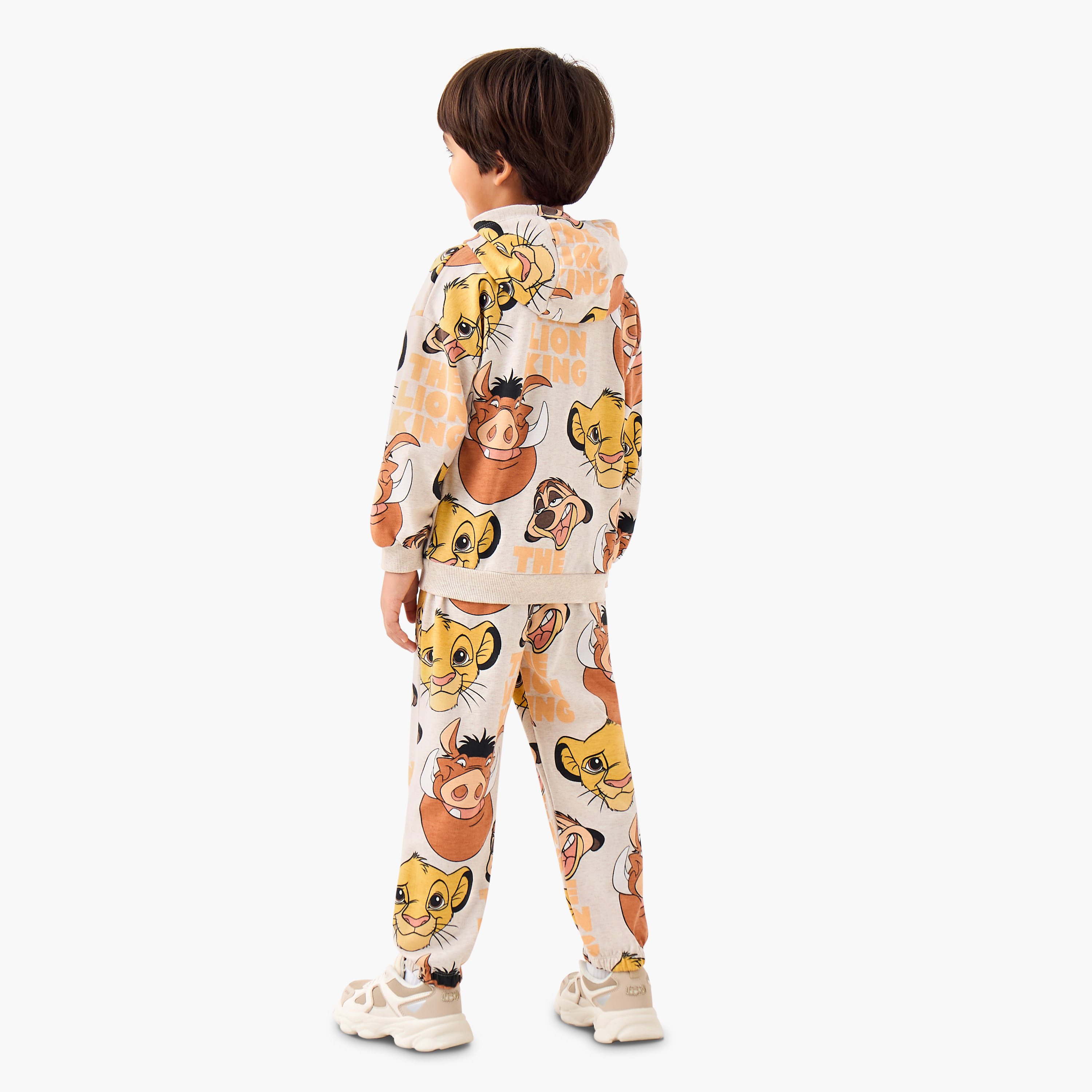 Disney Boys Hooded Sweatshirt and Joggers Set with The Lion King Print - Cotton - Long Sleeves-boys-clothing-setsandcoords-image-5