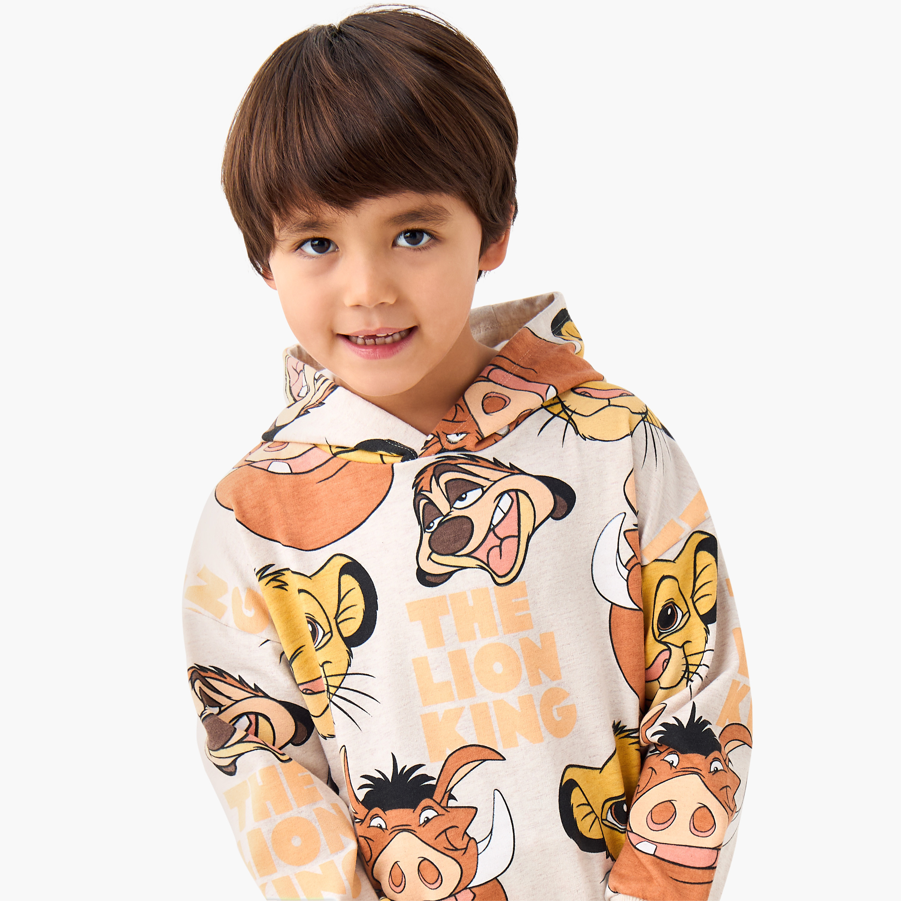 Disney Boys Hooded Sweatshirt and Joggers Set with The Lion King Print - Cotton - Long Sleeves-boys-clothing-setsandcoords-image-6