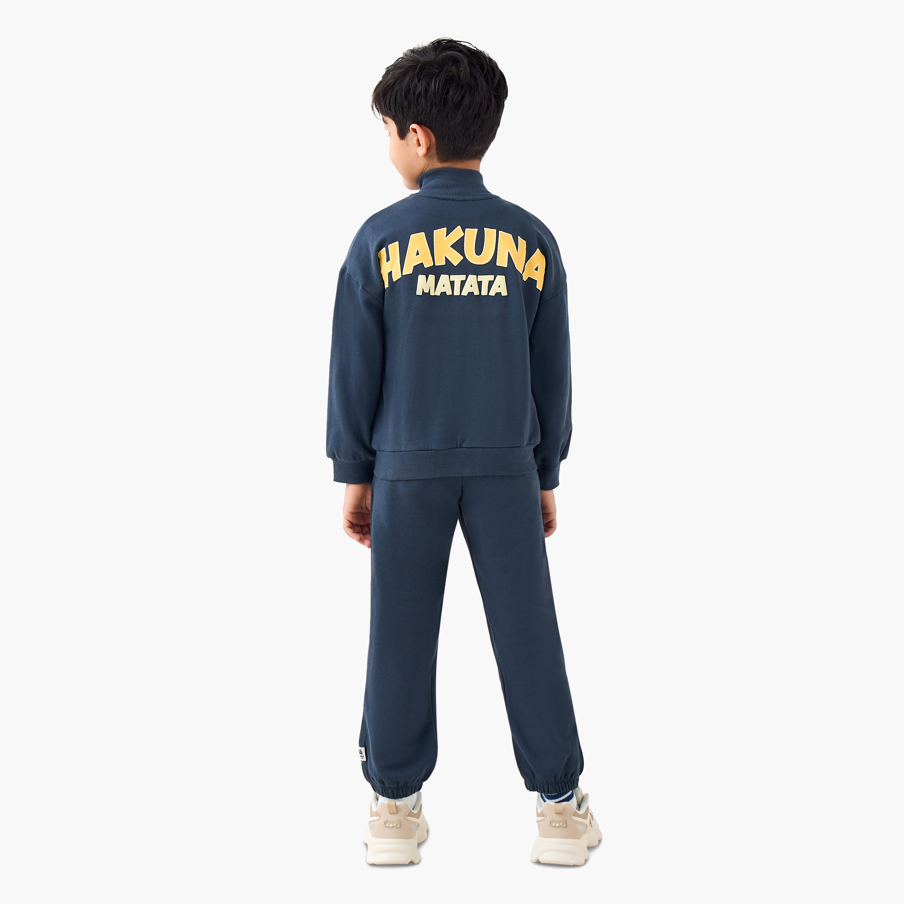 Disney Boys Sweatshirt and Joggers Set with Lion King Print - Cotton - Long Sleeves - High Neck-boys-clothing-setsandcoords-image-4