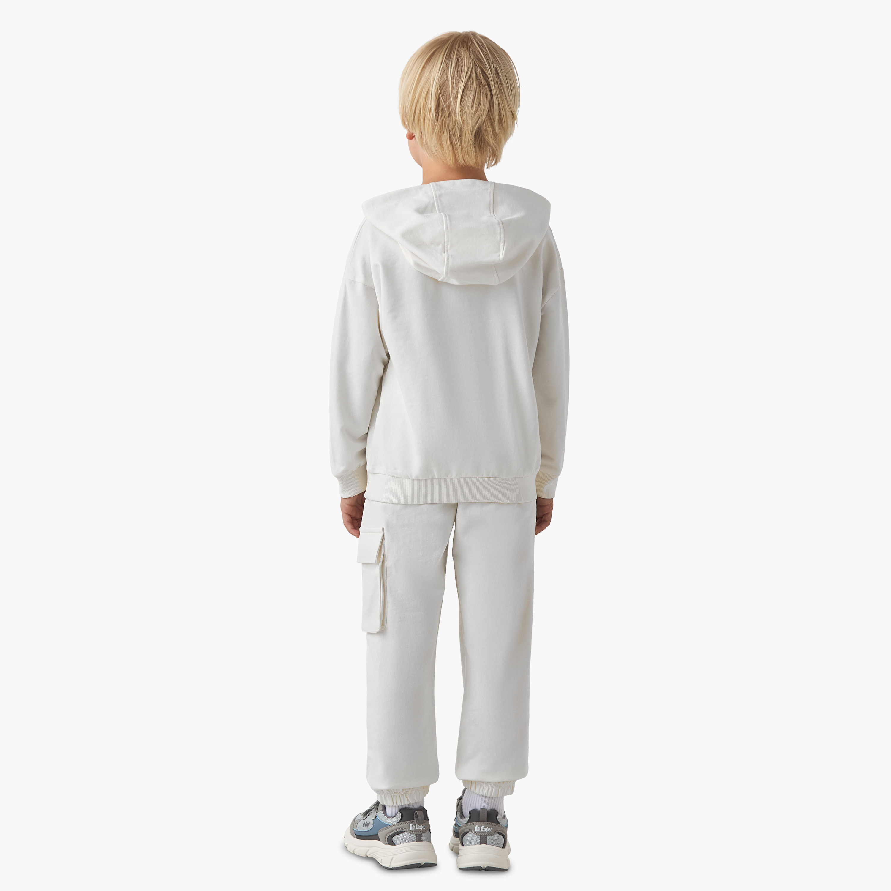 Disney Boys Sweatshirt and Joggers Set with Stitch Print - Cotton - Long Sleeves - Hooded Neck-boys-clothing-setsandcoords-image-4