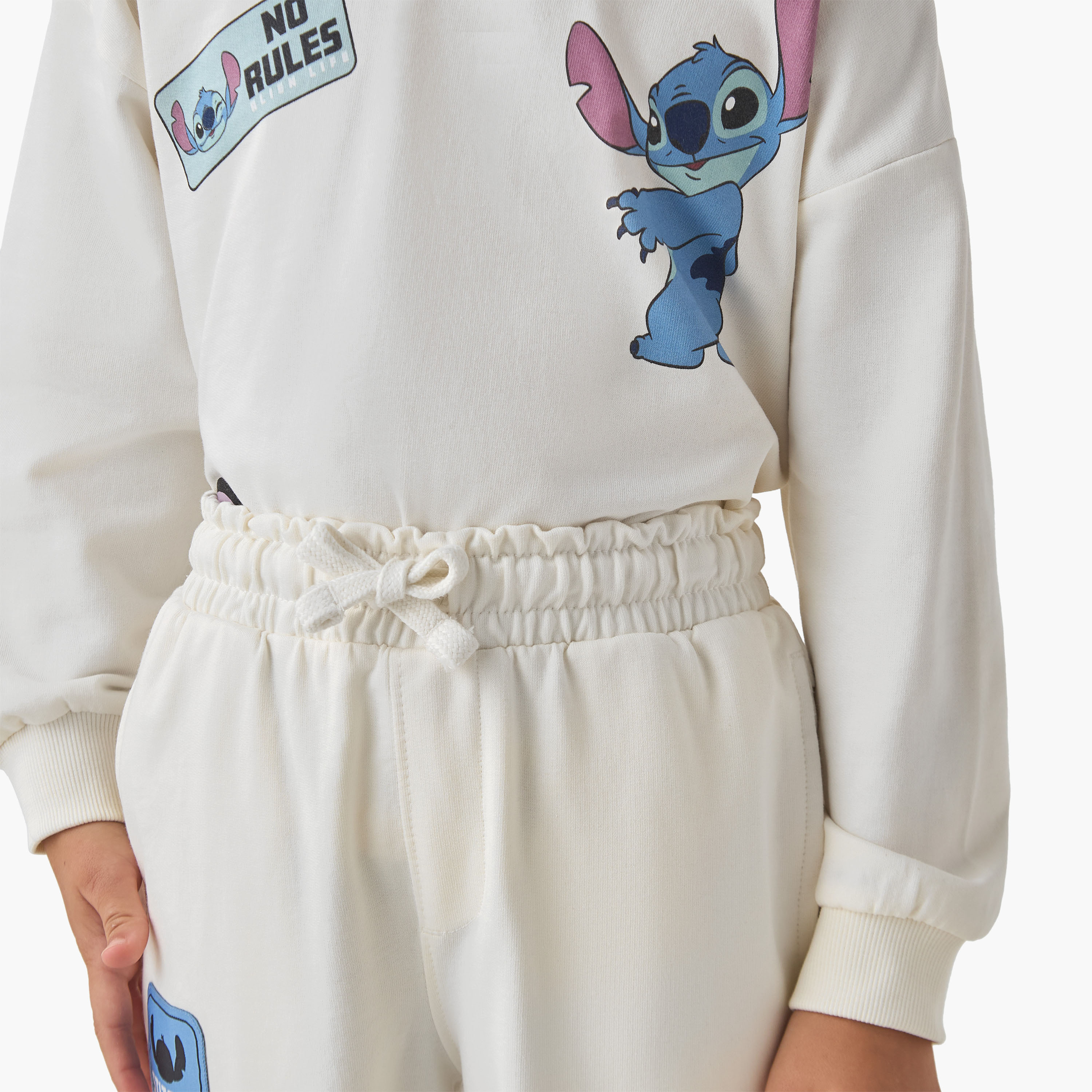 Disney Boys Sweatshirt and Joggers Set with Stitch Print - Cotton - Long Sleeves - Hooded Neck-boys-clothing-setsandcoords-image-5