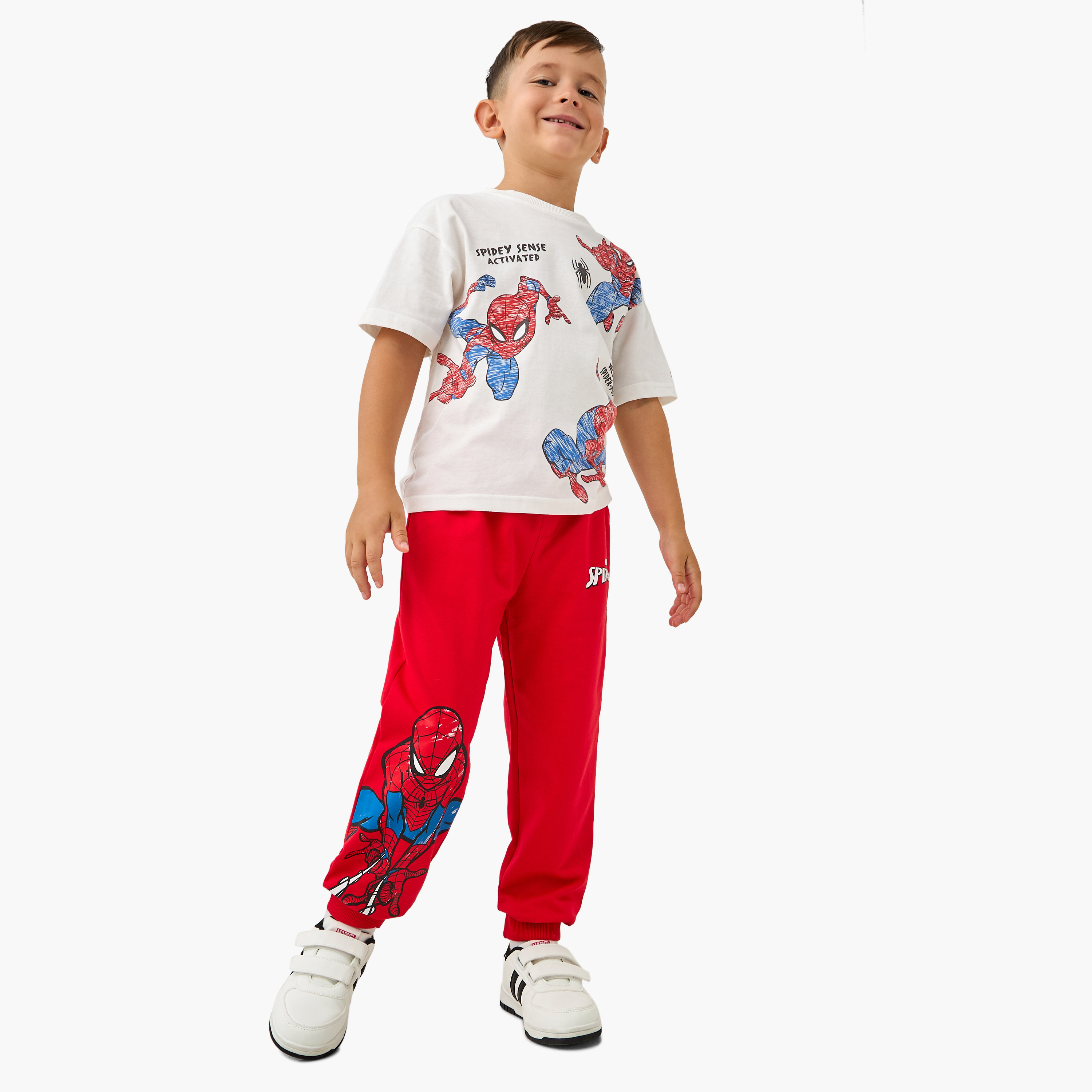 تيشيرت بأكمام قصيرة وطبعات جرافيك سبايدرمان-boys-clothing-tshirtsandpolos-image-2