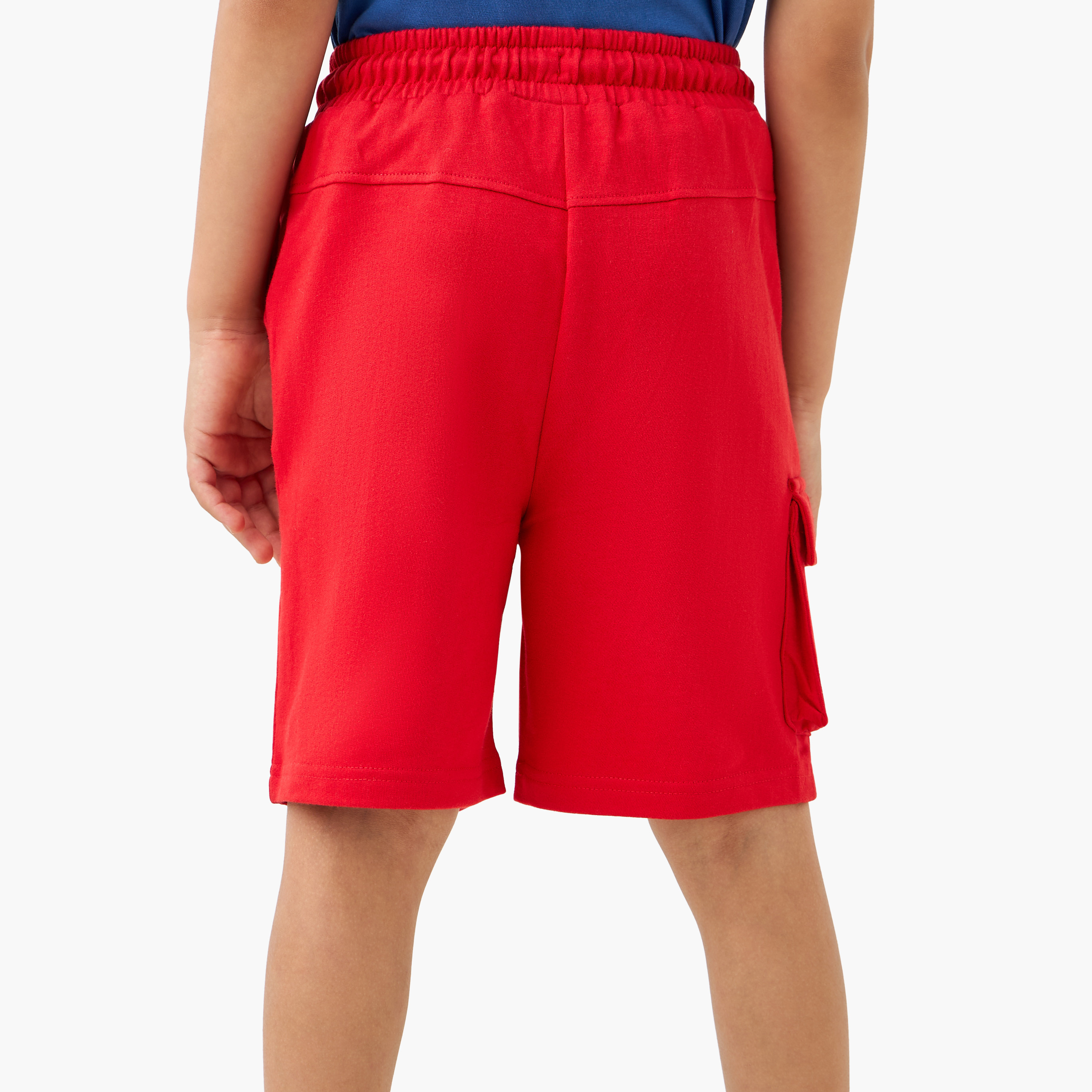 Spider-Man Print Shorts with Drawstring Closure and Pockets-boys-clothing-bottoms-shorts-image-3