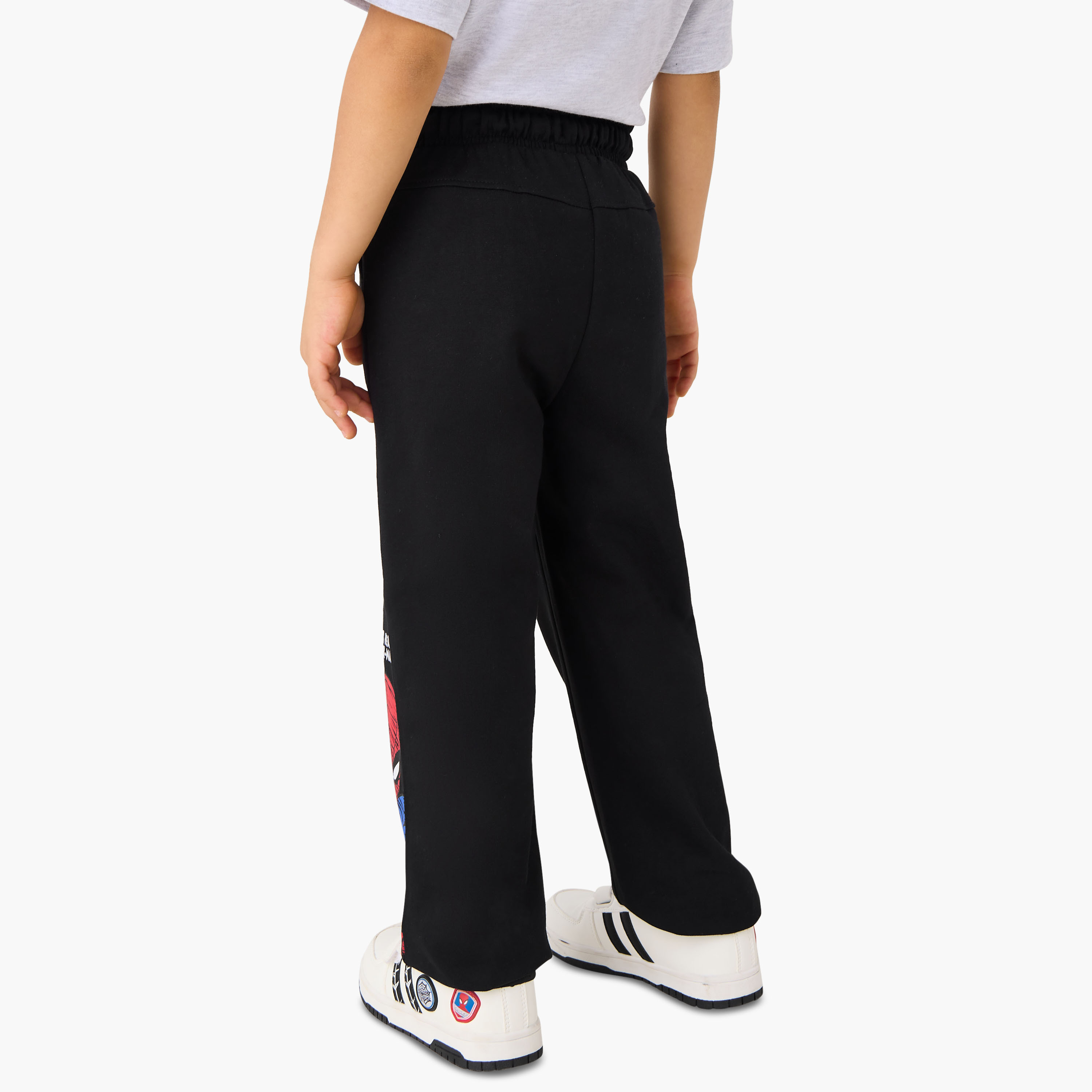 Spider-Man Print Track Pants with Drawstring Closure-boys-clothing-bottoms-joggersandtrackpants-image-3
