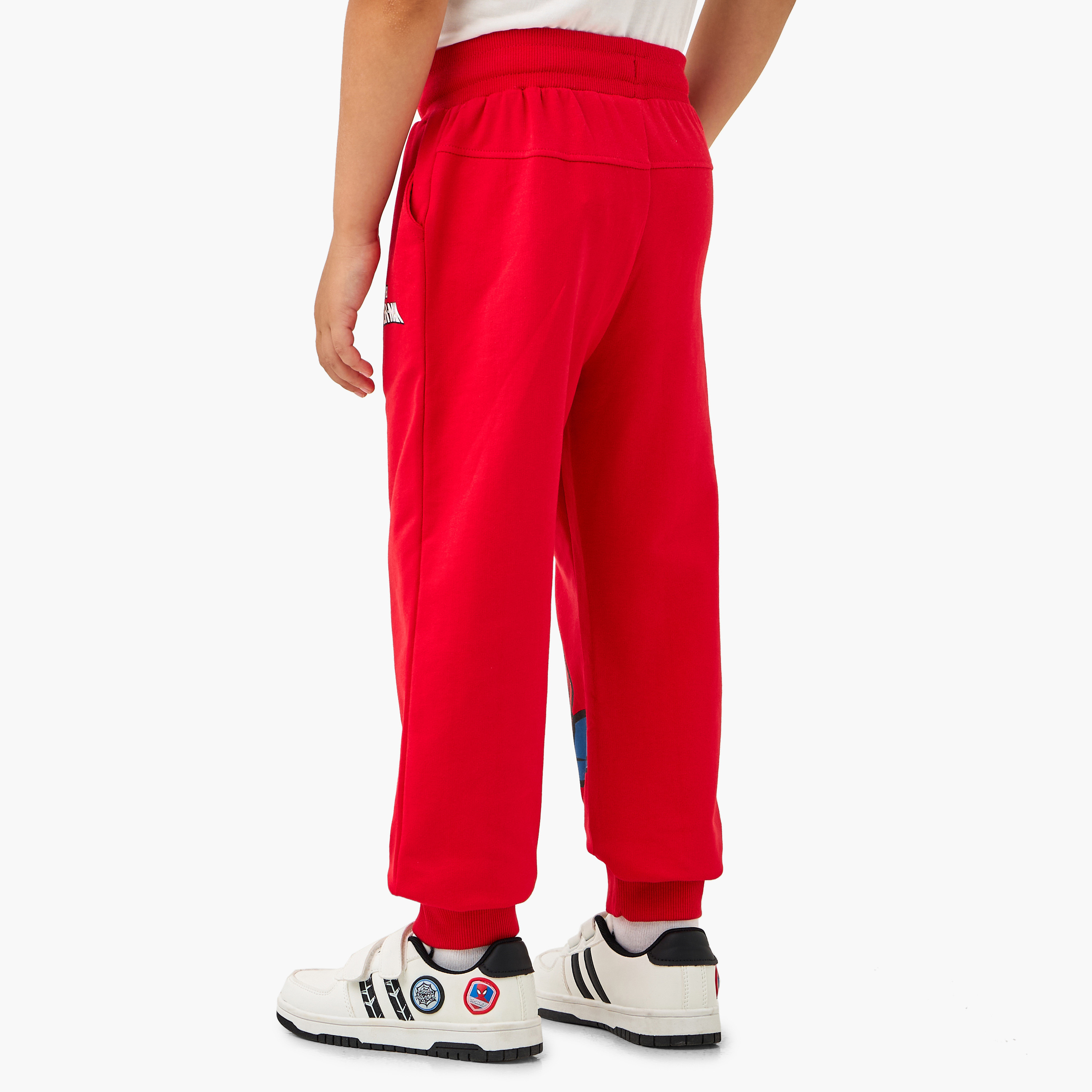 بنطلون رياضي برباط إغلاق وجيوب وطبعات سبايدر مان جرافيك-boys-clothing-bottoms-joggersandtrackpants-image-3