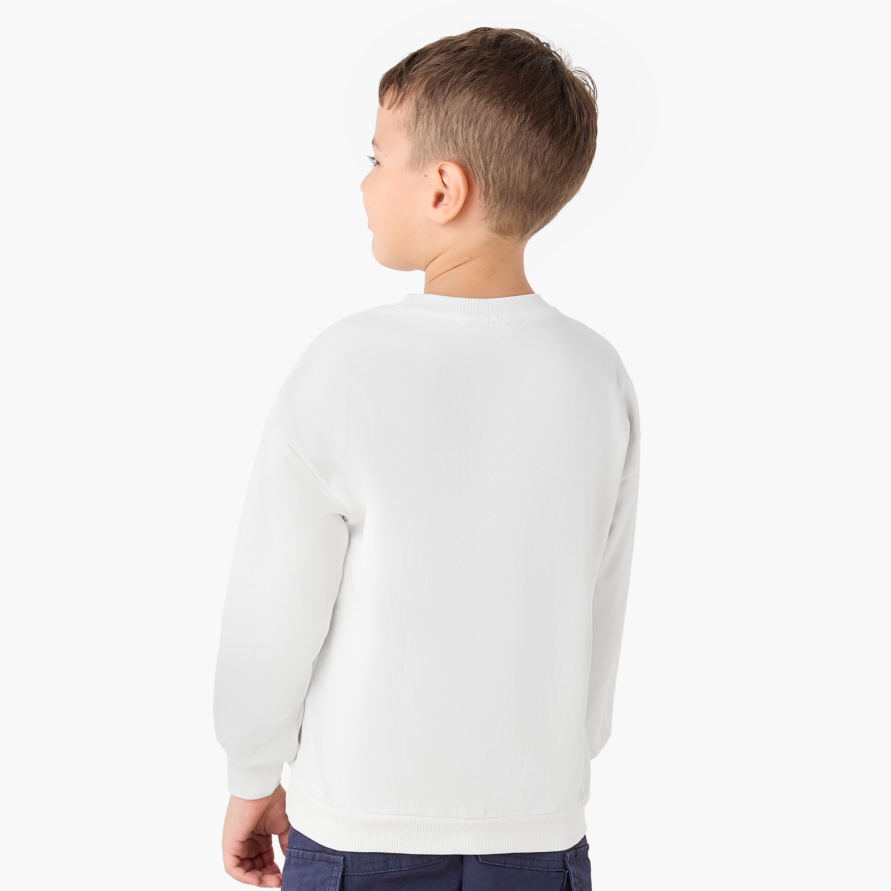 Spider-Man Print Sweatshirt with Long Sleeves-boys-clothing-sweatshirts-image-3