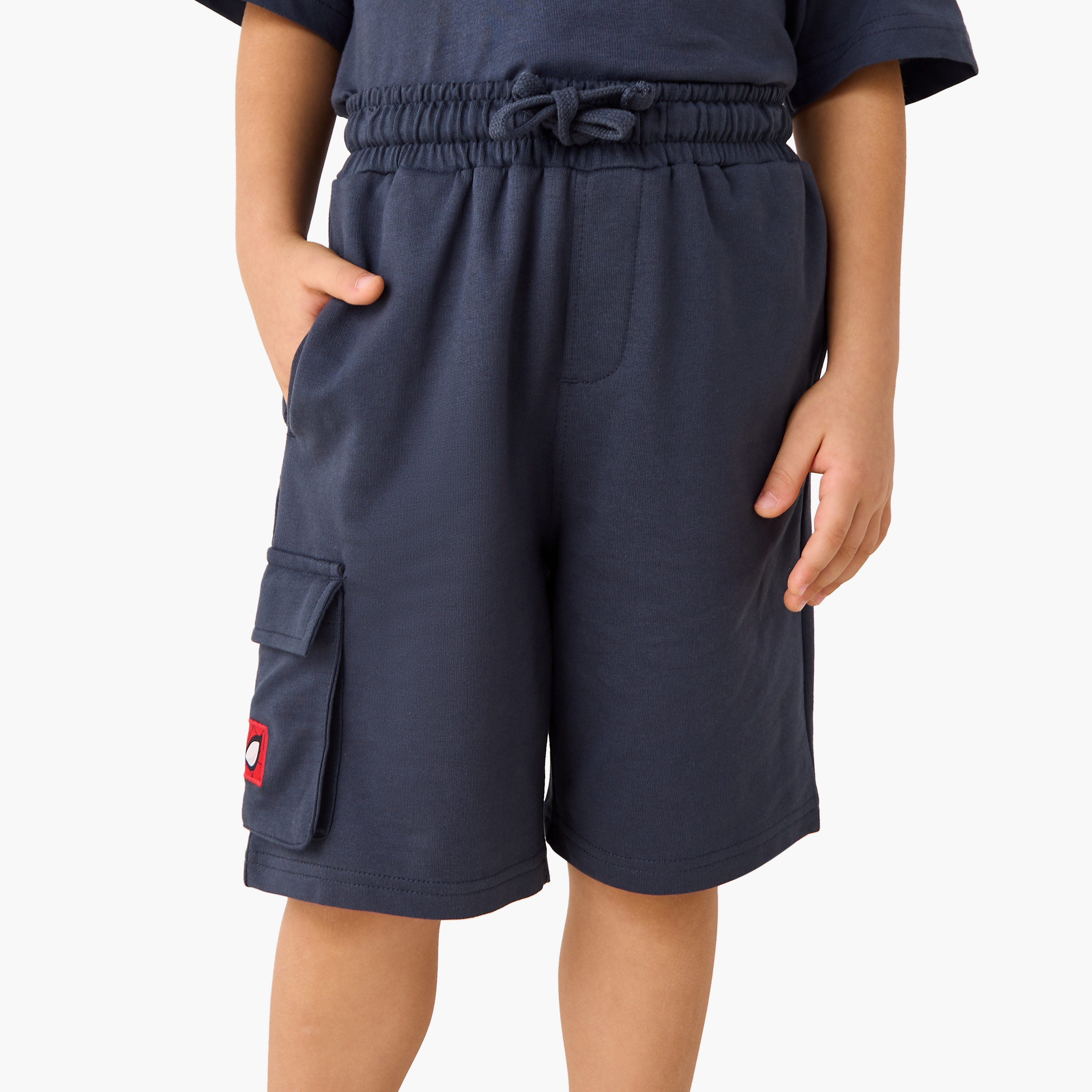 طقم تيشيرت بطبعات سبايدرمان وشورت-boys-clothing-setsandcoords-image-3
