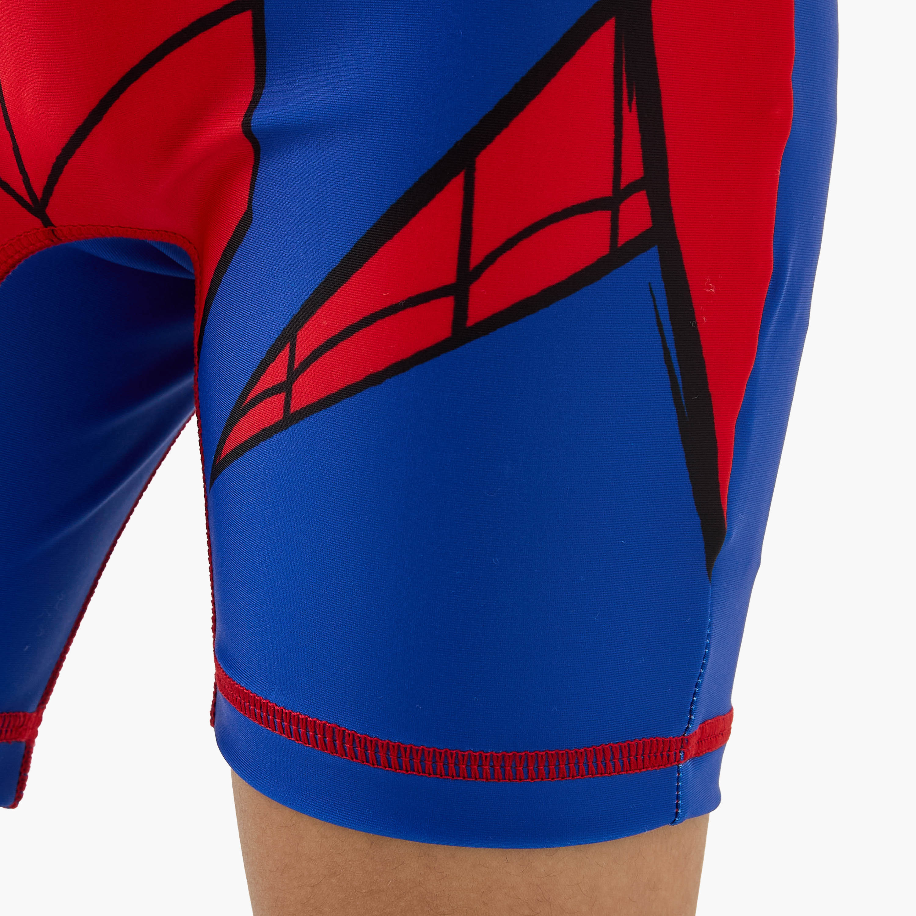 Spider-Man Print Swimsuit with Zip Closure-sports-boys-clothing-swimwear-image-5