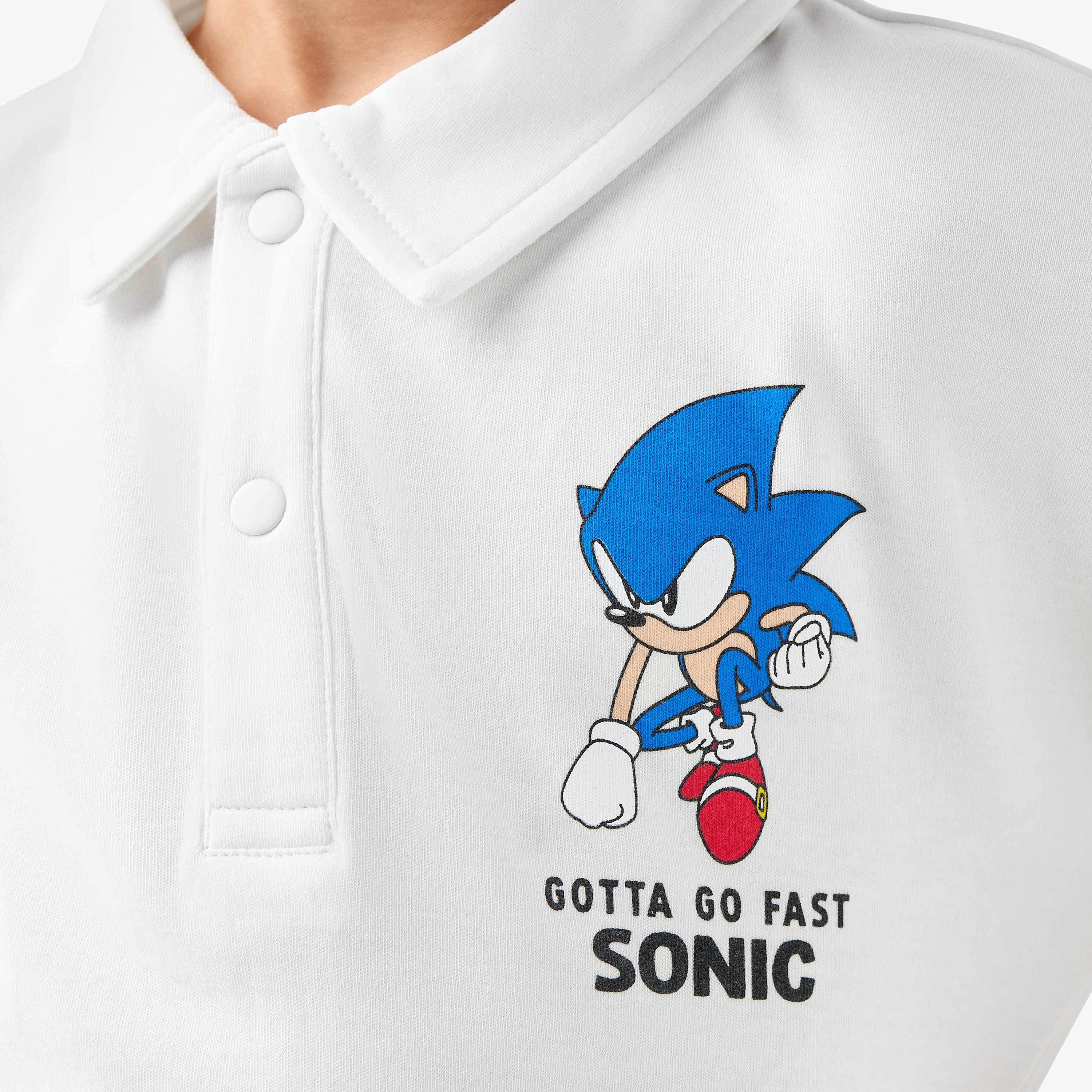 Sonic the Hedgehog Print Polo T-shirt with Short Sleeves-boys-clothing-tshirtsandpolos-image-4