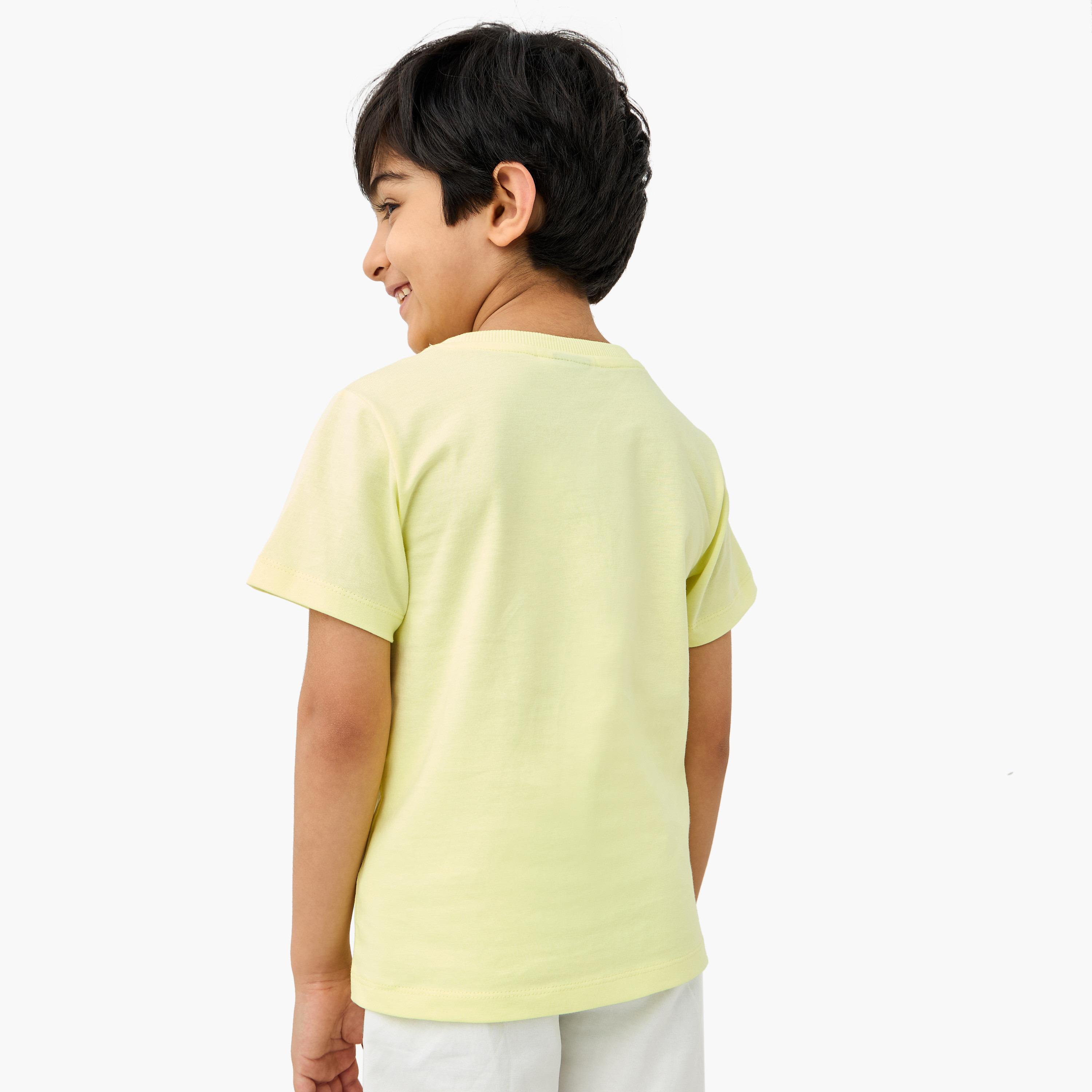 Sonic the Hedgehog Graphic Print Crew Neck T-shirt with Short Sleeves-boys-clothing-tshirtsandpolos-image-3