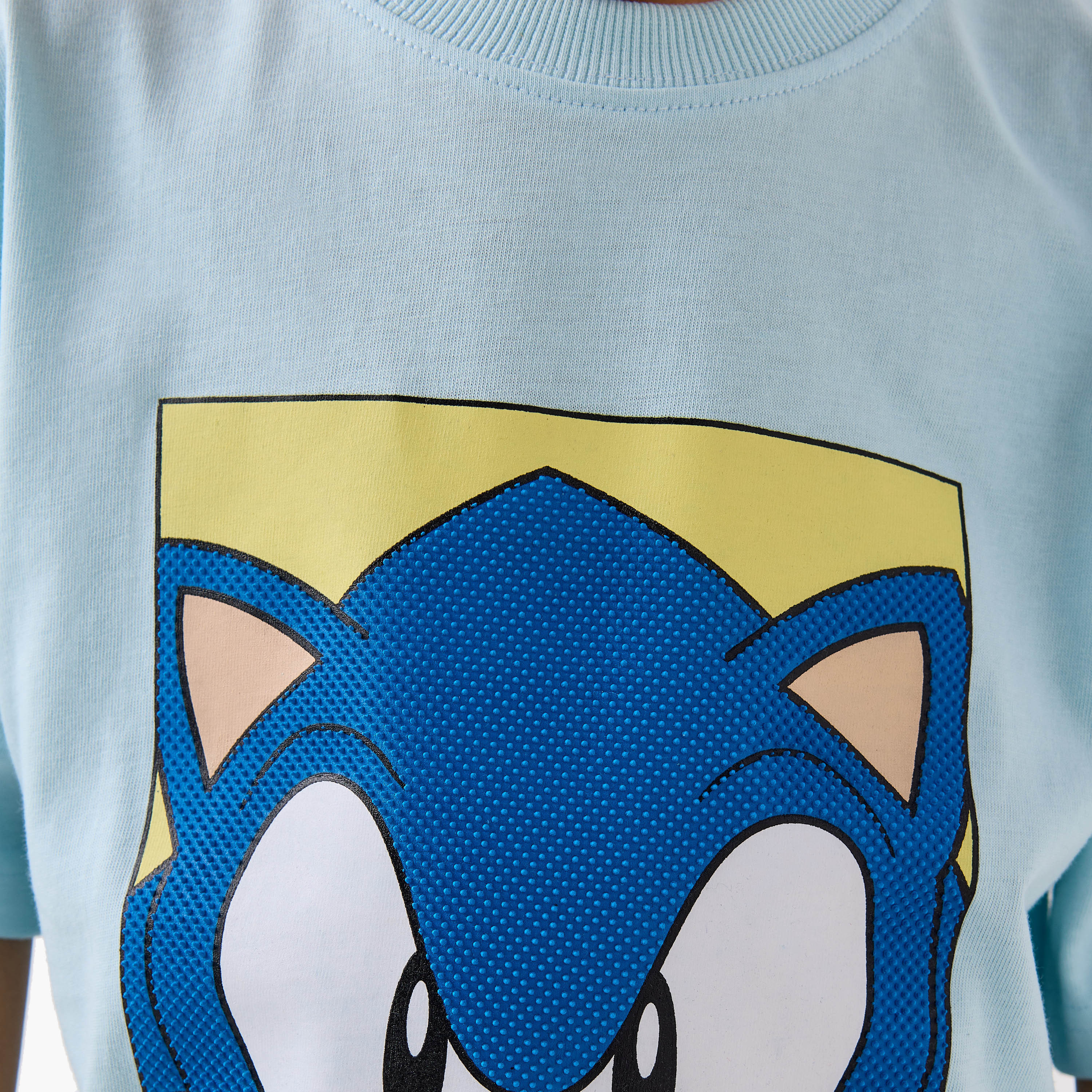 Sonic the Hedgehog Print T-shirt with Short Sleeves-boys-clothing-tshirtsandpolos-image-5