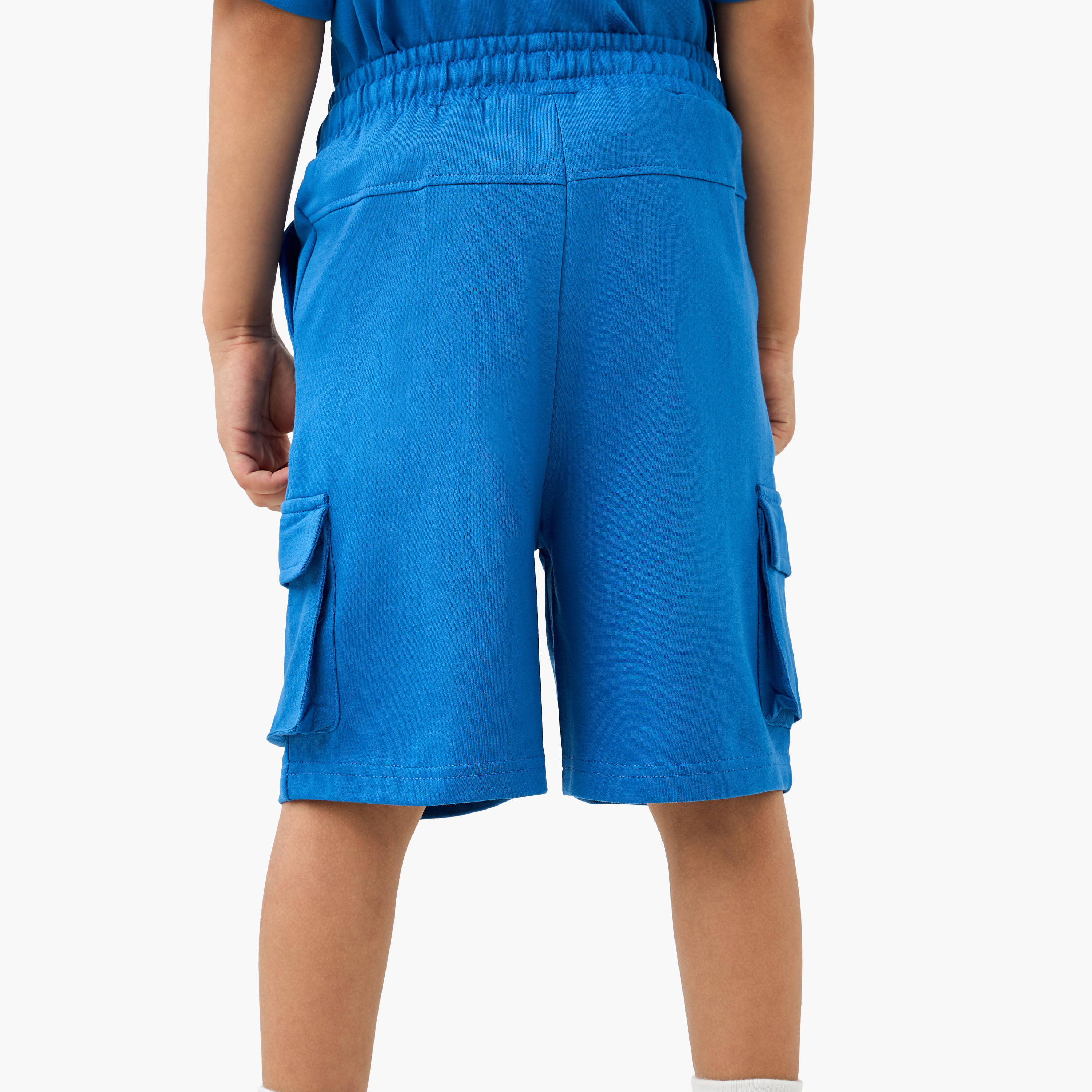Sonic the Hedgehog Print Cargo Shorts with Drawstring Closure-boys-clothing-bottoms-shorts-image-3