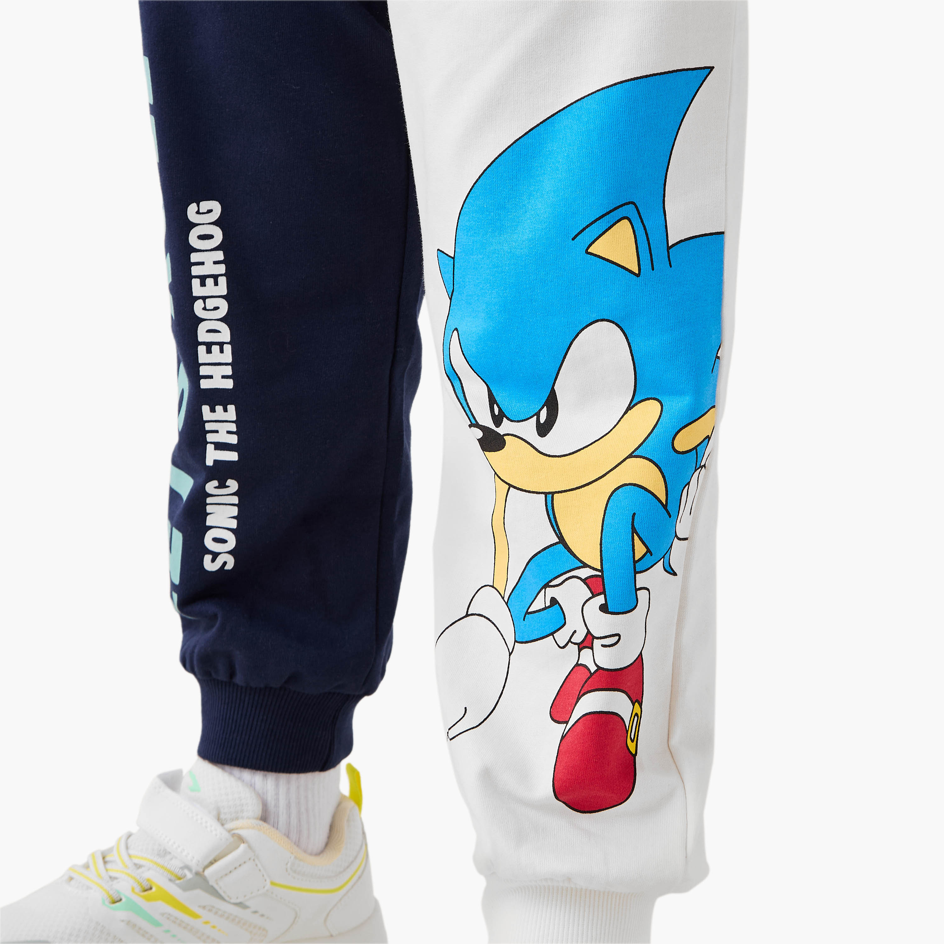 SEGA Sonic The Hedgehog Print Joggers with Drawstring Closure and Pockets-boys-clothing-bottoms-joggersandtrackpants-image-5