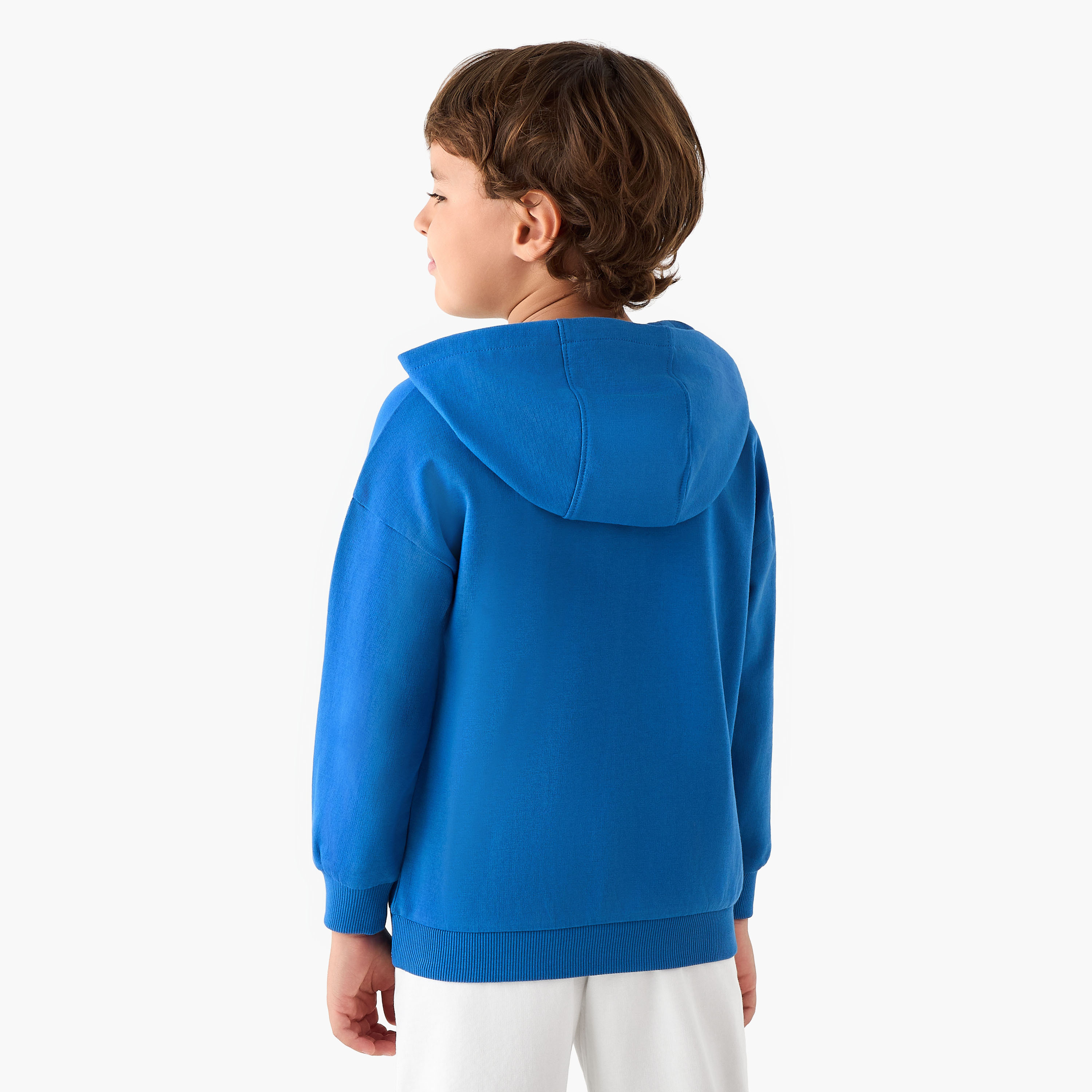 Sonic the Hedgehog Print Hooded Sweatshirt with Long Sleeves-boys-clothing-sweatshirts-image-3
