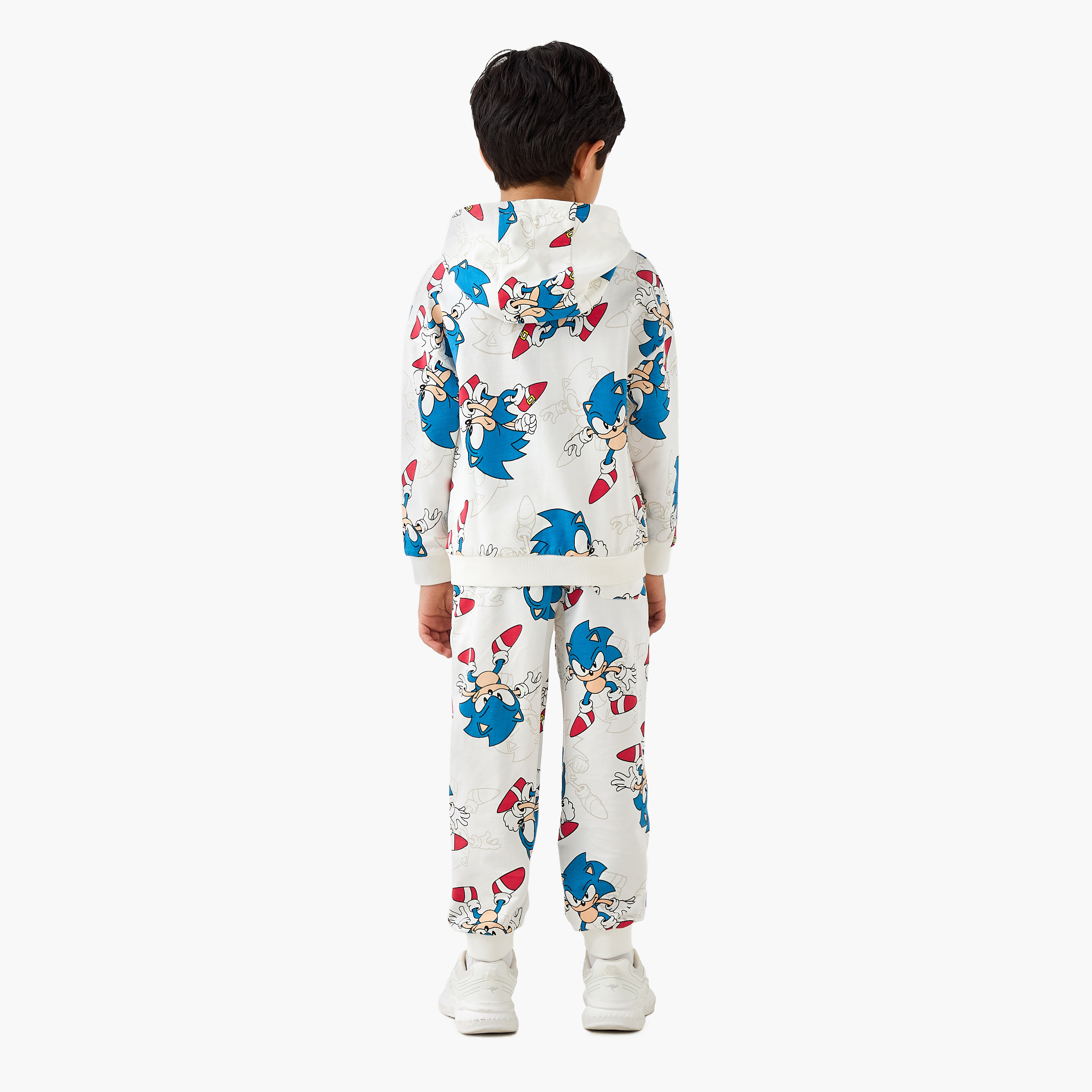 Sonic The Hedgehog Print Hoodie and Joggers Set-boys-clothing-setsandcoords-image-4