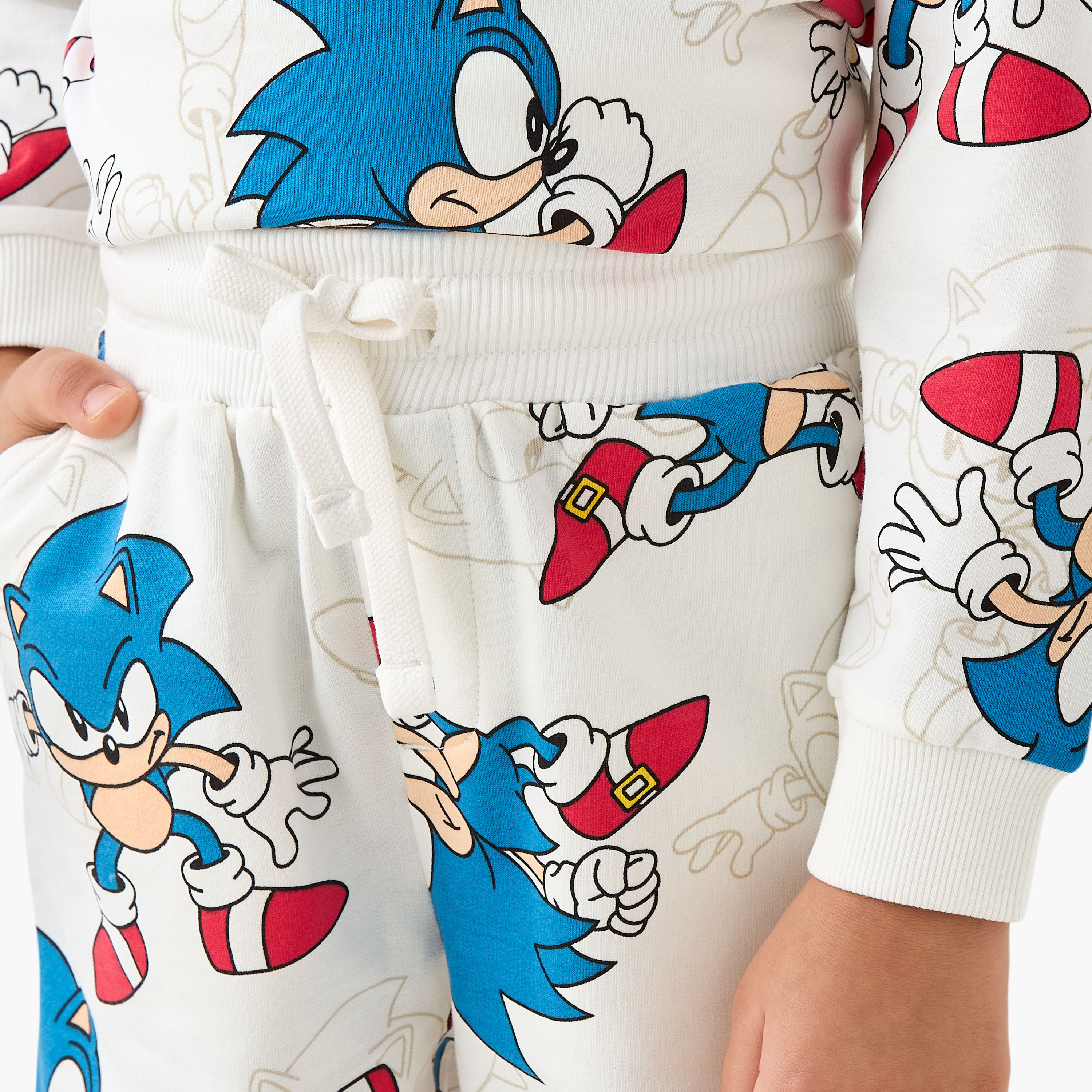 Sonic The Hedgehog Print Hoodie and Joggers Set-boys-clothing-setsandcoords-image-6