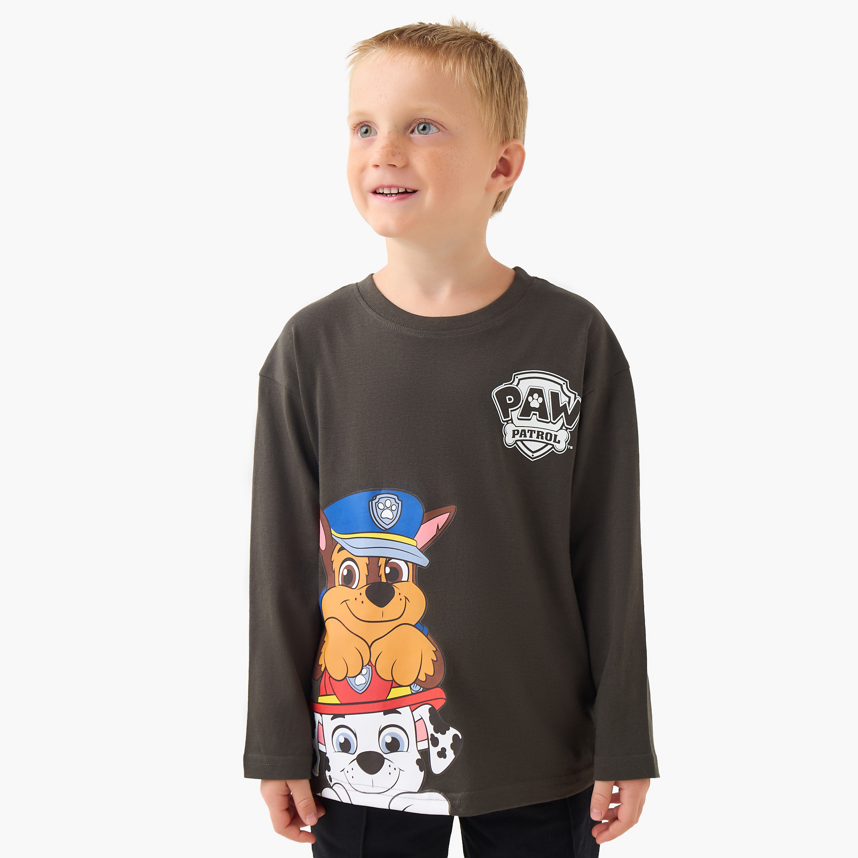 Nickelodeon Crew Neck Long Sleeves T-shirt with PAW Patrol Print-boys-clothing-tshirtsandpolos-image-1