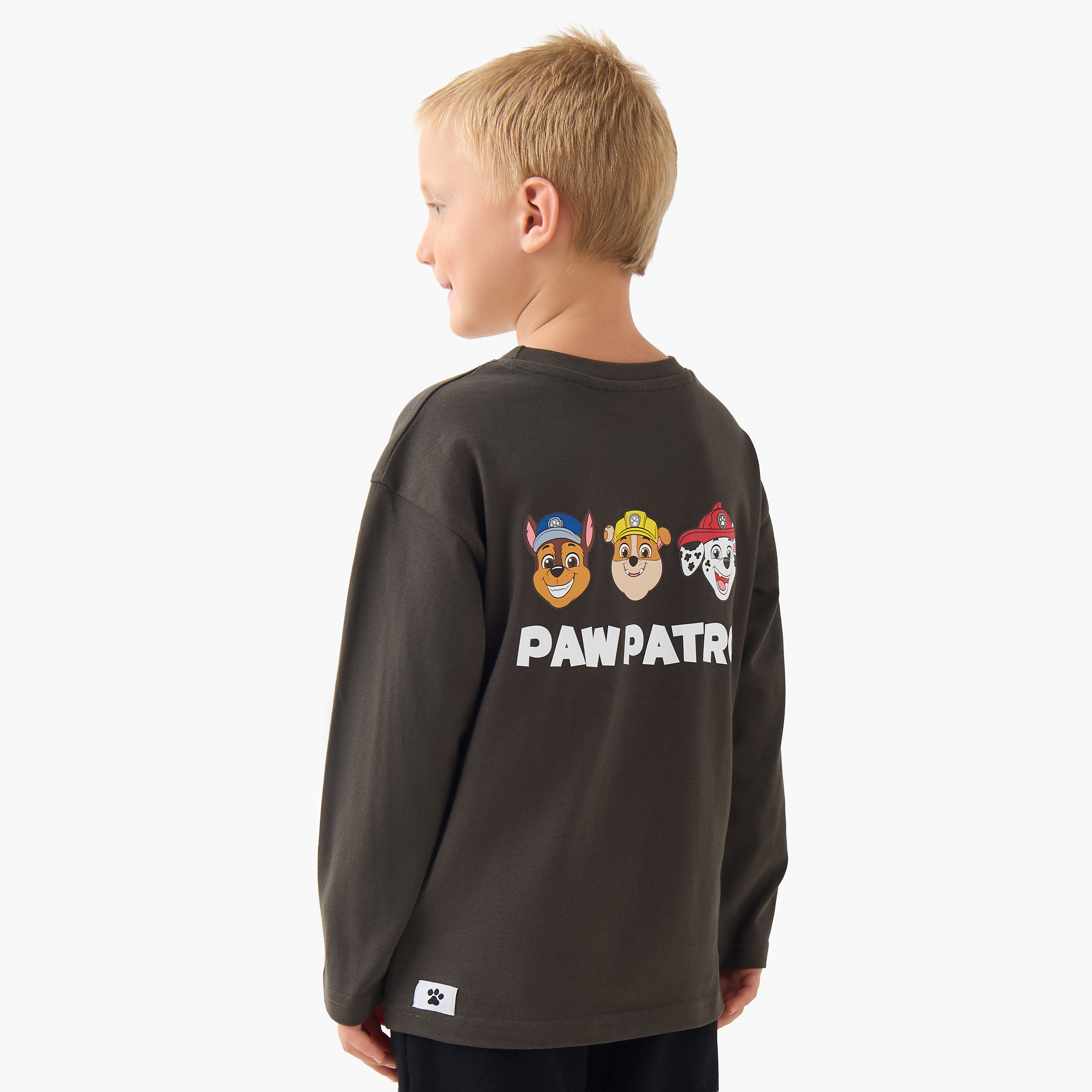 تيشيرت بطبعات باو باترول وأكمام طويلة وياقة ضيقة من نيكلوديون-boys-clothing-tshirtsandpolos-image-3