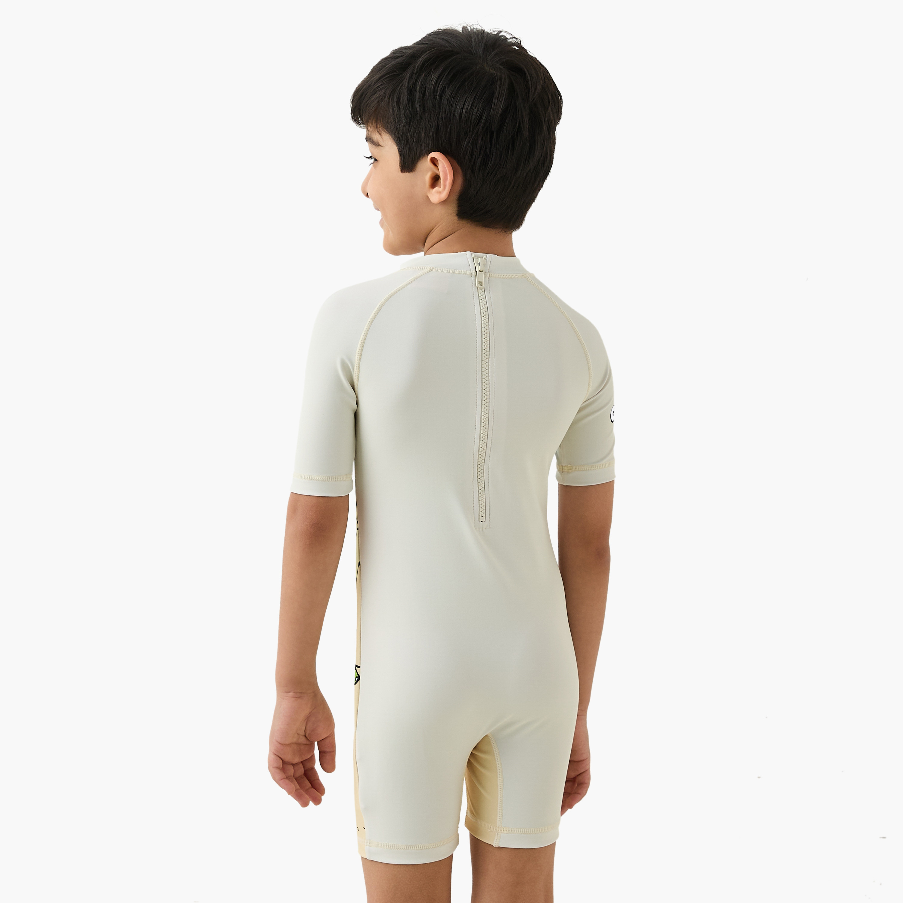 Nickelodeon Garfield Print Swimsuit with Zip Closure-sports-boys-clothing-swimwear-image-3