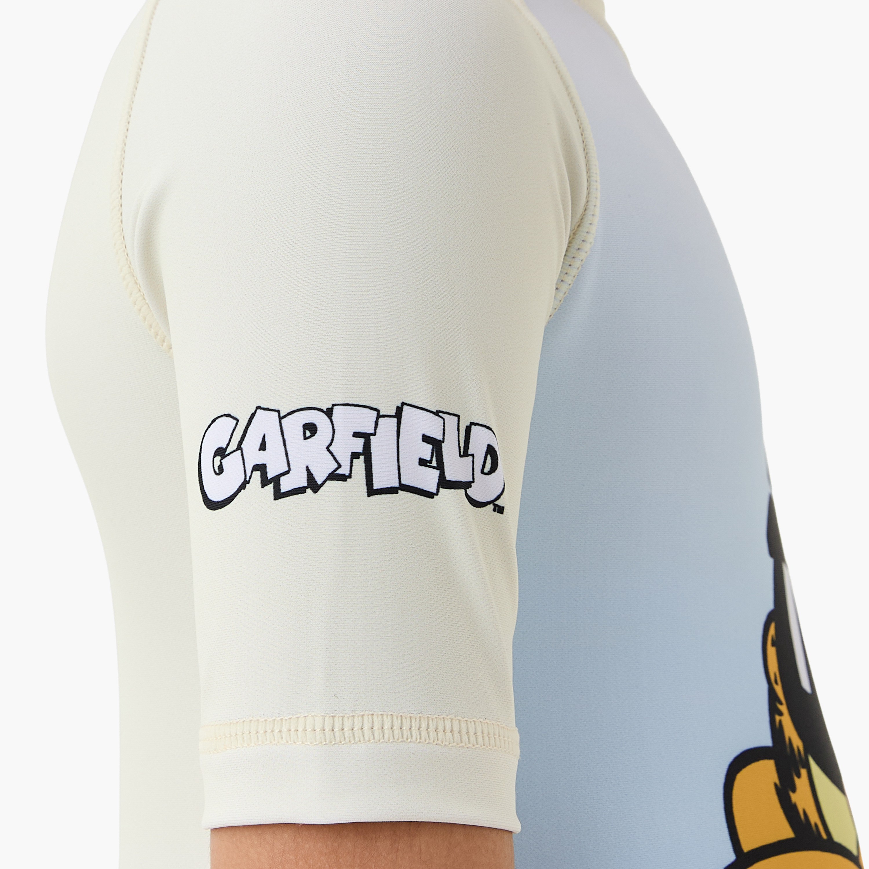 Nickelodeon Garfield Print Swimsuit with Zip Closure-sports-boys-clothing-swimwear-image-5