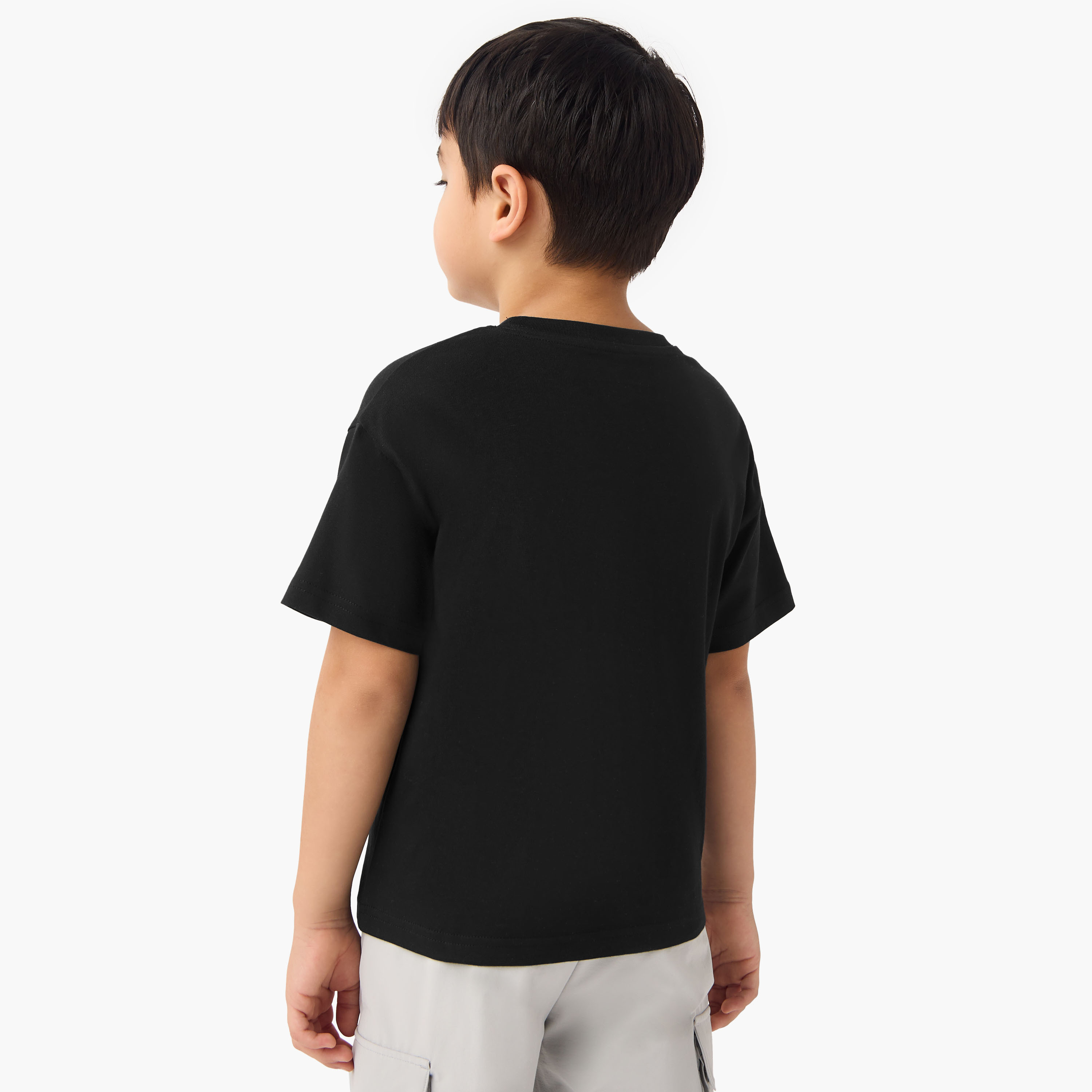 تيشيرت بأكمام قصيرة وياقة ضيقة وطبعات شعار من كابا-sports-boys-clothing-tops-image-3